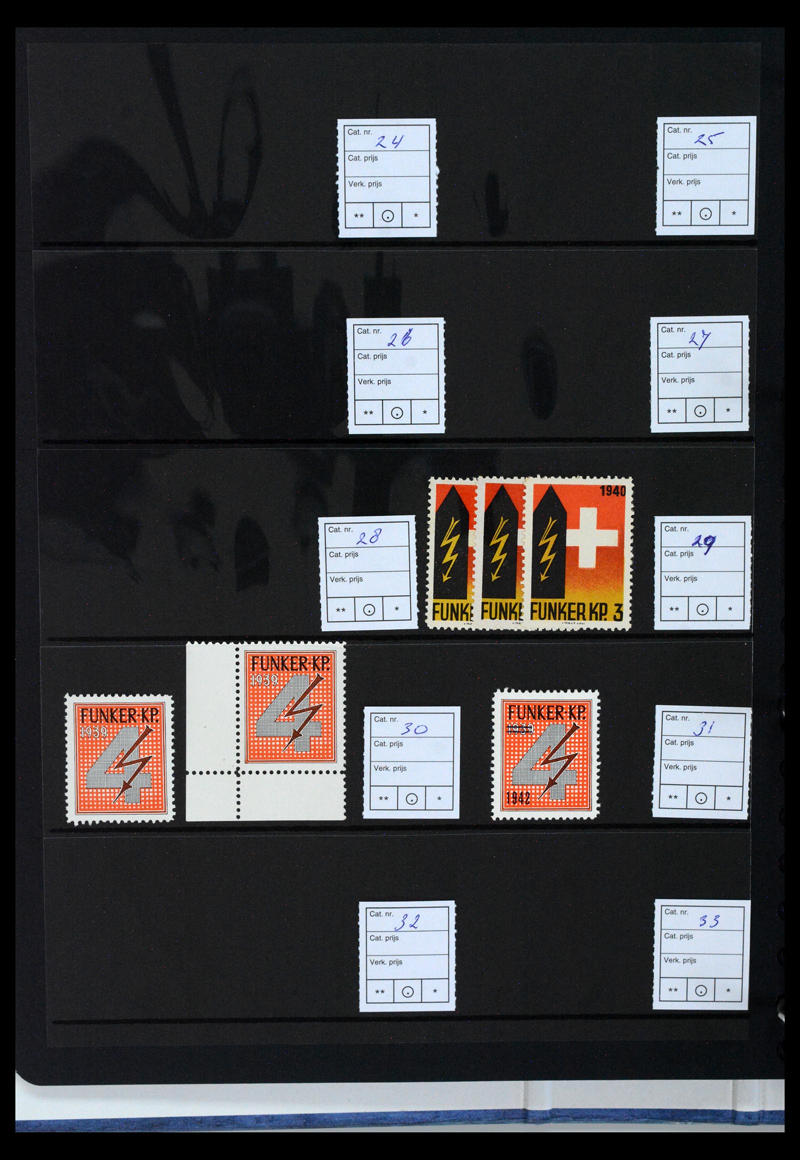 40392 0013 - Postzegel verzameling 40392 Zwitserland soldatenzegels 1939-1945.