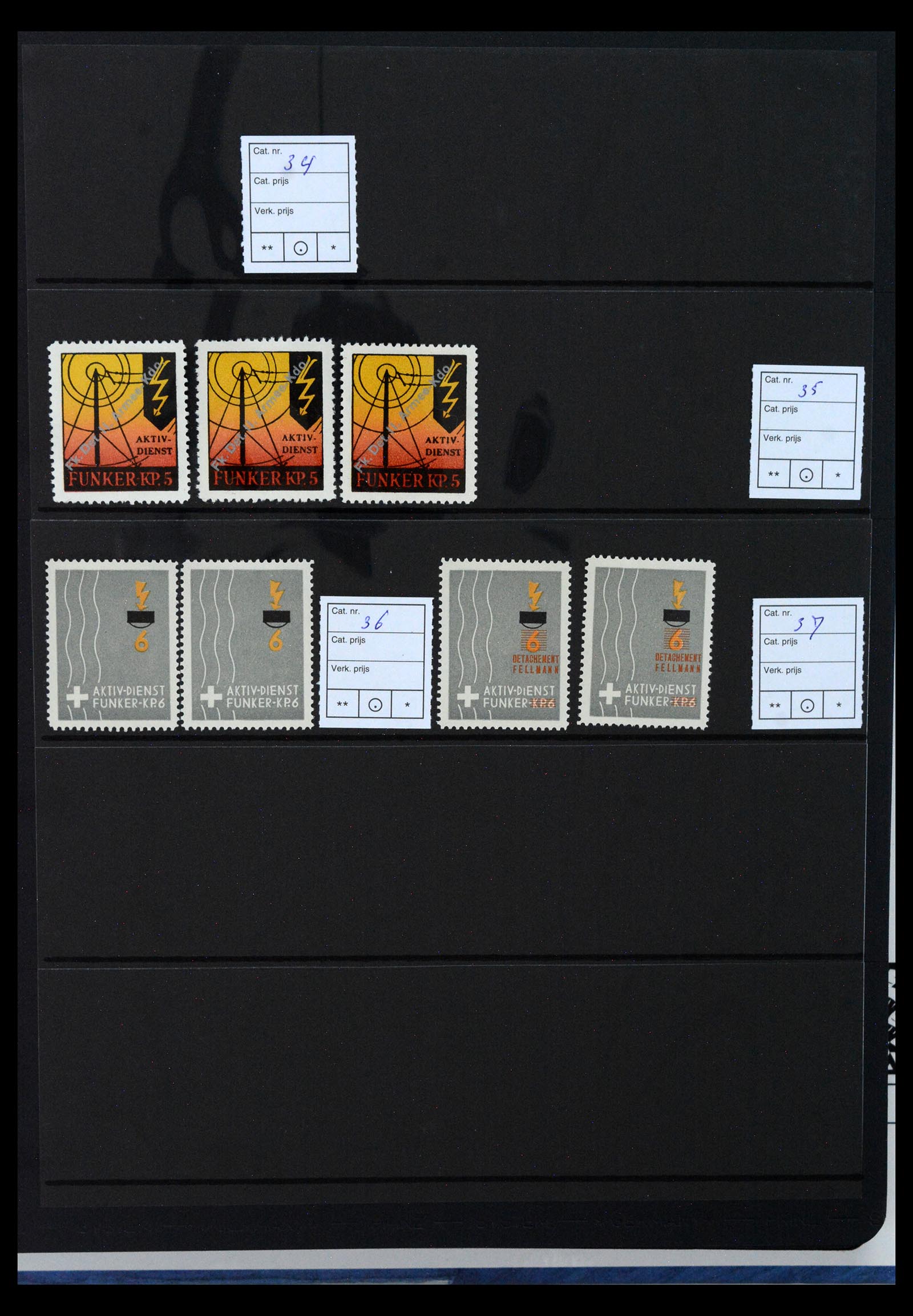 40392 0015 - Postzegel verzameling 40392 Zwitserland soldatenzegels 1939-1945.