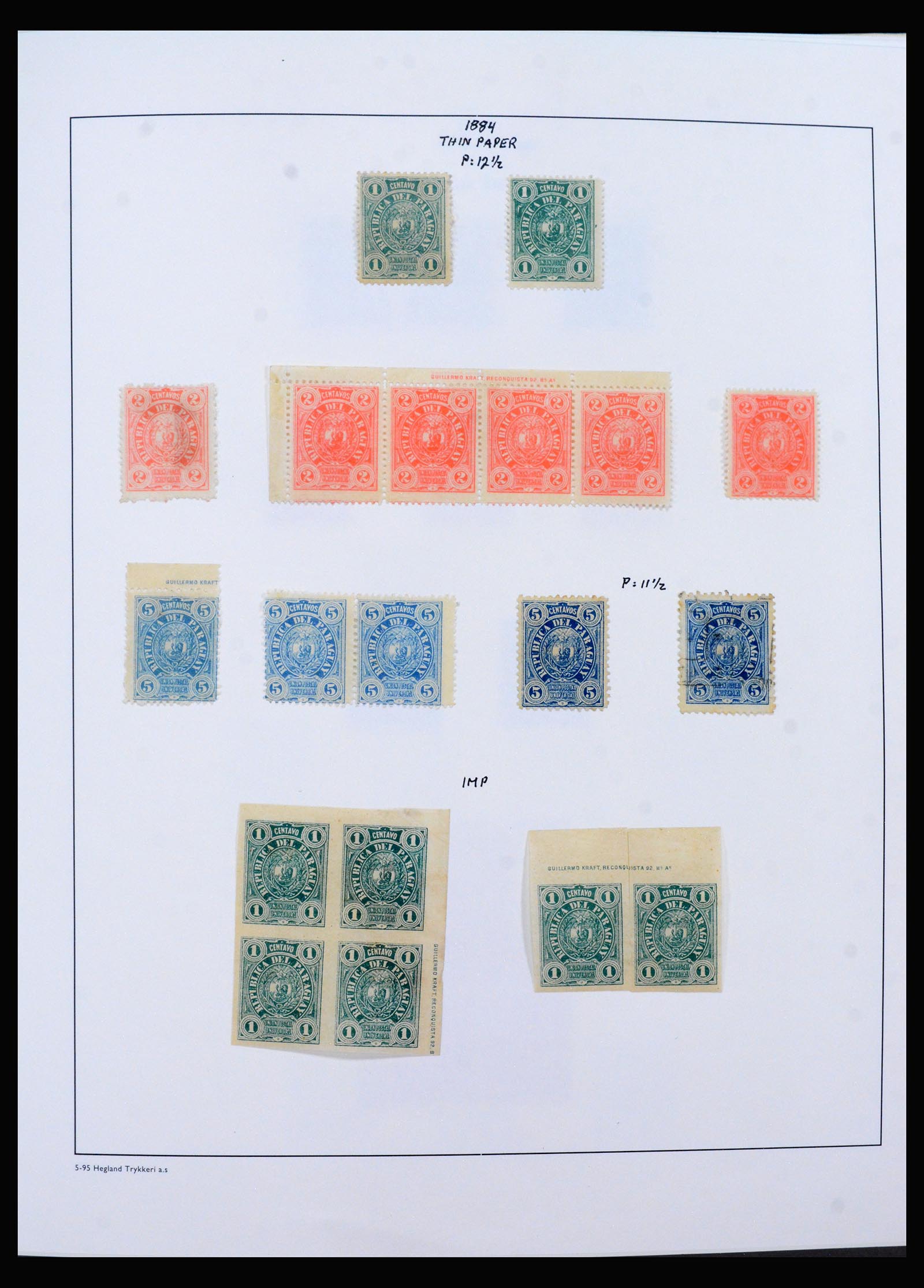 40393 0013 - Postzegel verzameling 40393 Paraguay 1870-2007.