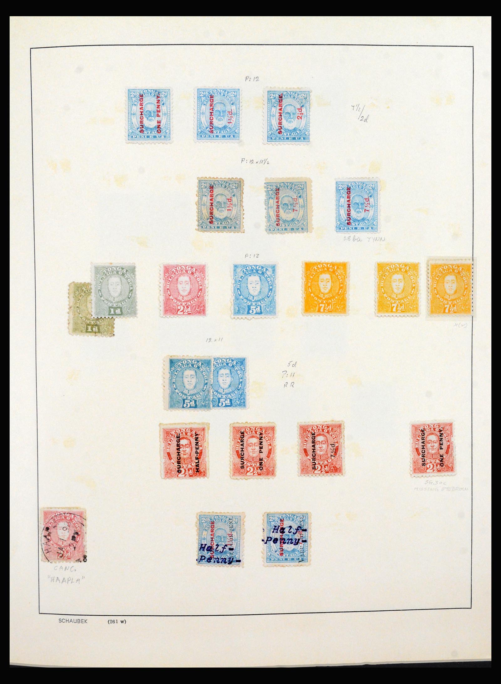 40394 0003 - Postzegel verzameling 40394 Tonga 1886-1999.