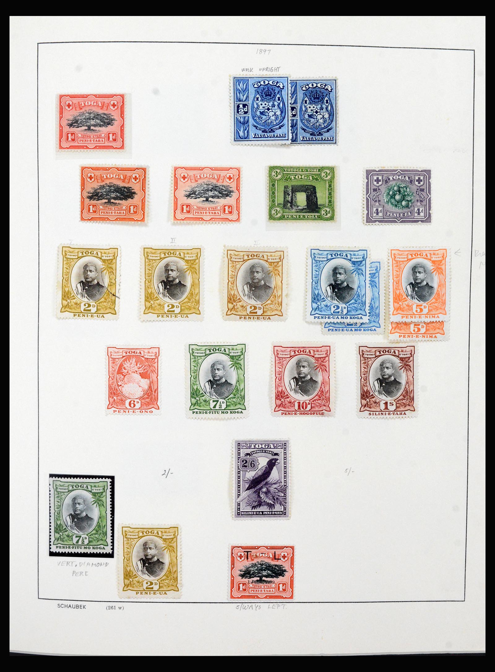 40394 0006 - Postzegel verzameling 40394 Tonga 1886-1999.