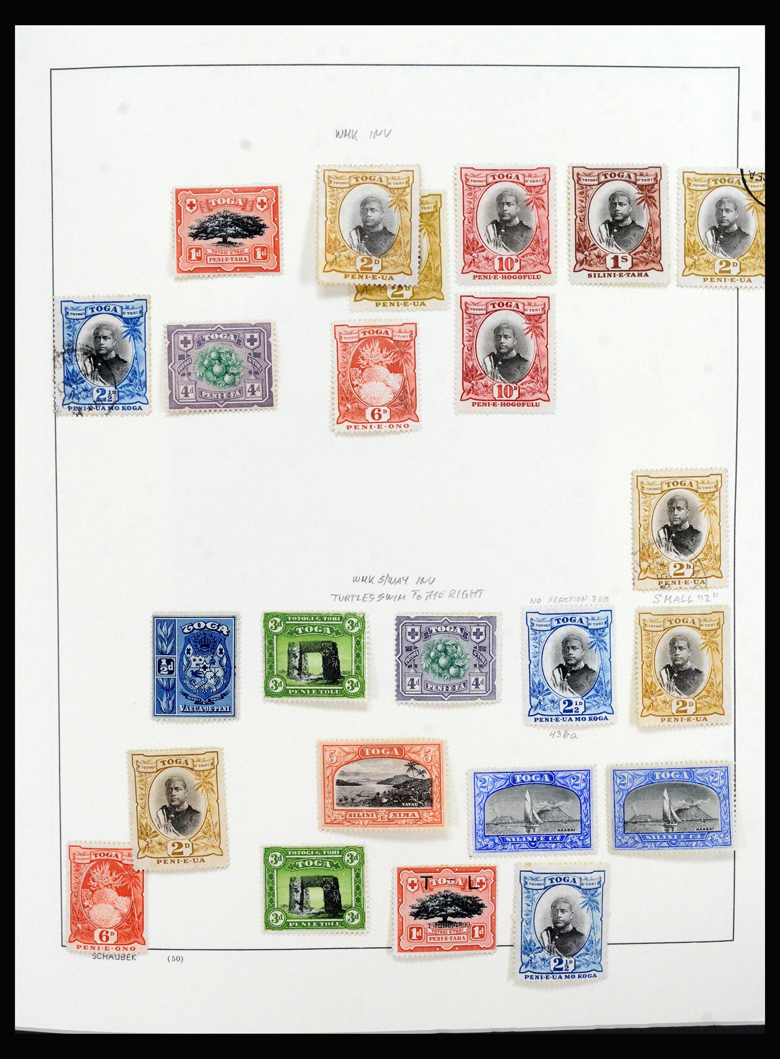 40394 0008 - Postzegel verzameling 40394 Tonga 1886-1999.
