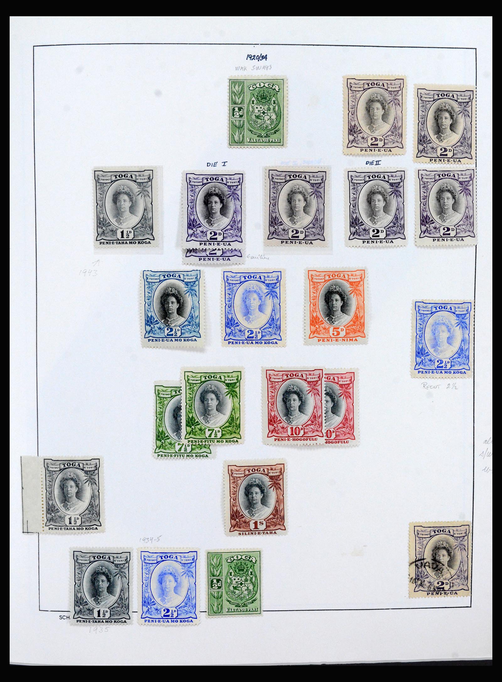 40394 0011 - Postzegel verzameling 40394 Tonga 1886-1999.