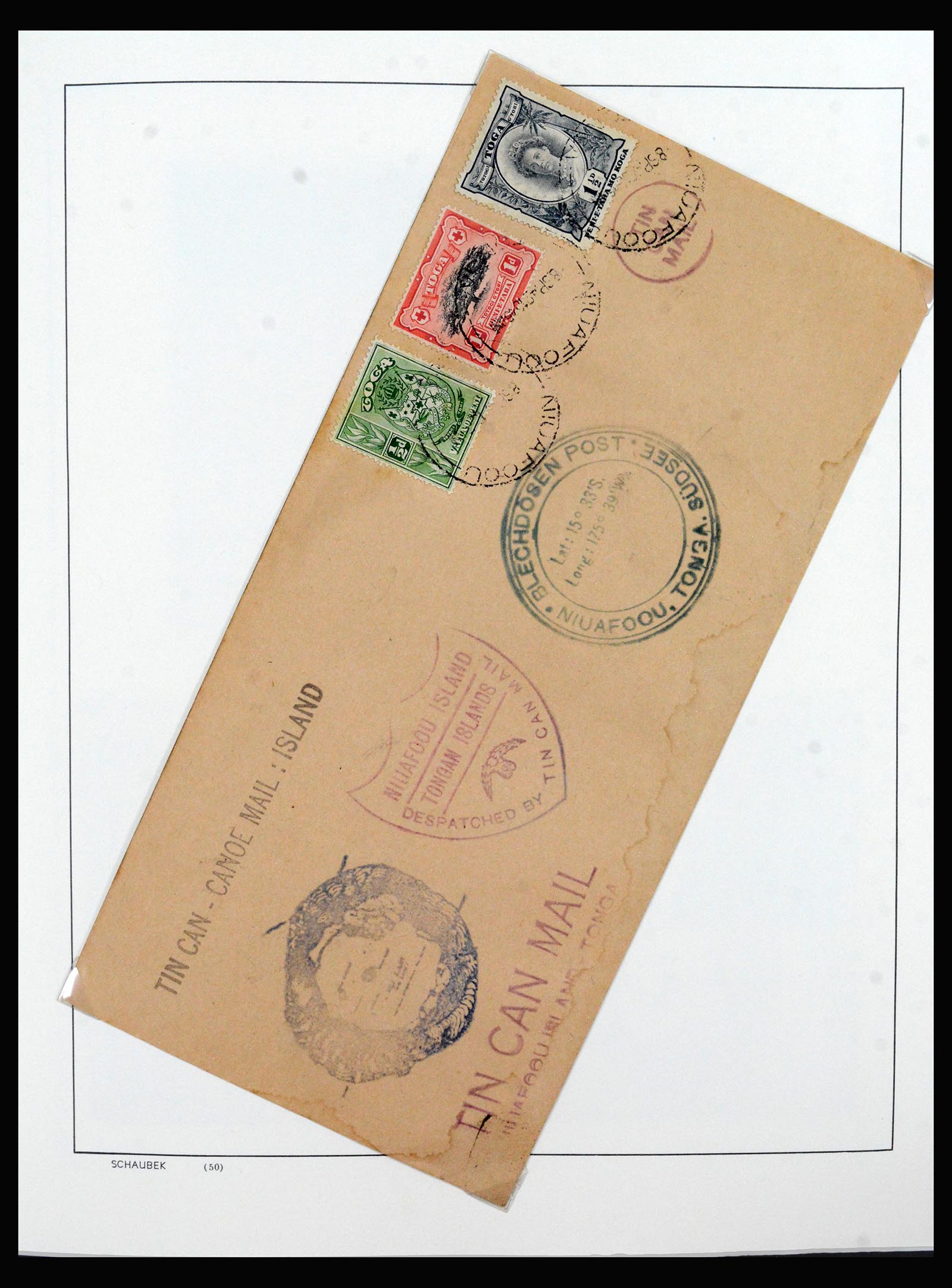 40394 0014 - Postzegel verzameling 40394 Tonga 1886-1999.