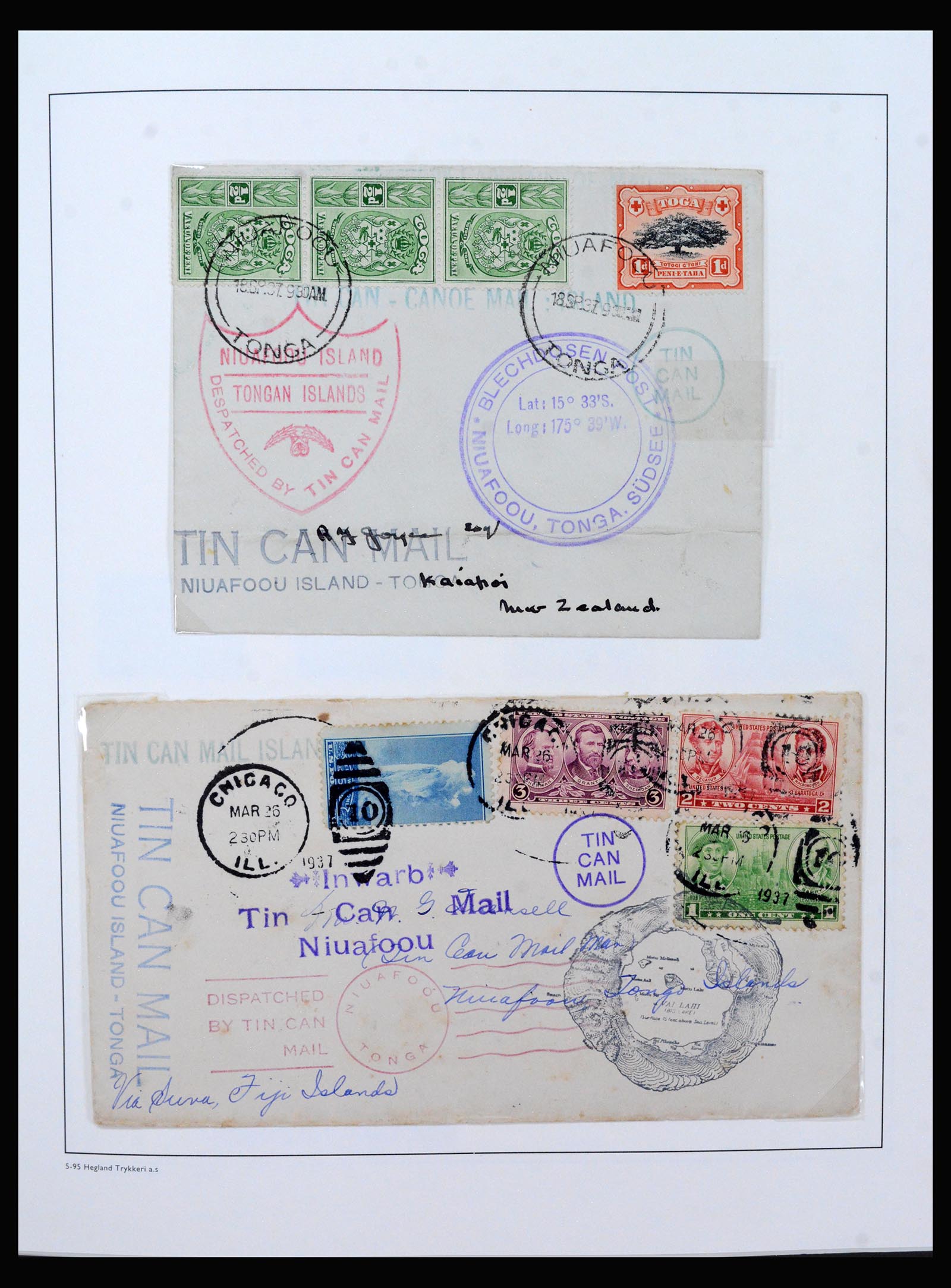 40394 0015 - Postzegel verzameling 40394 Tonga 1886-1999.
