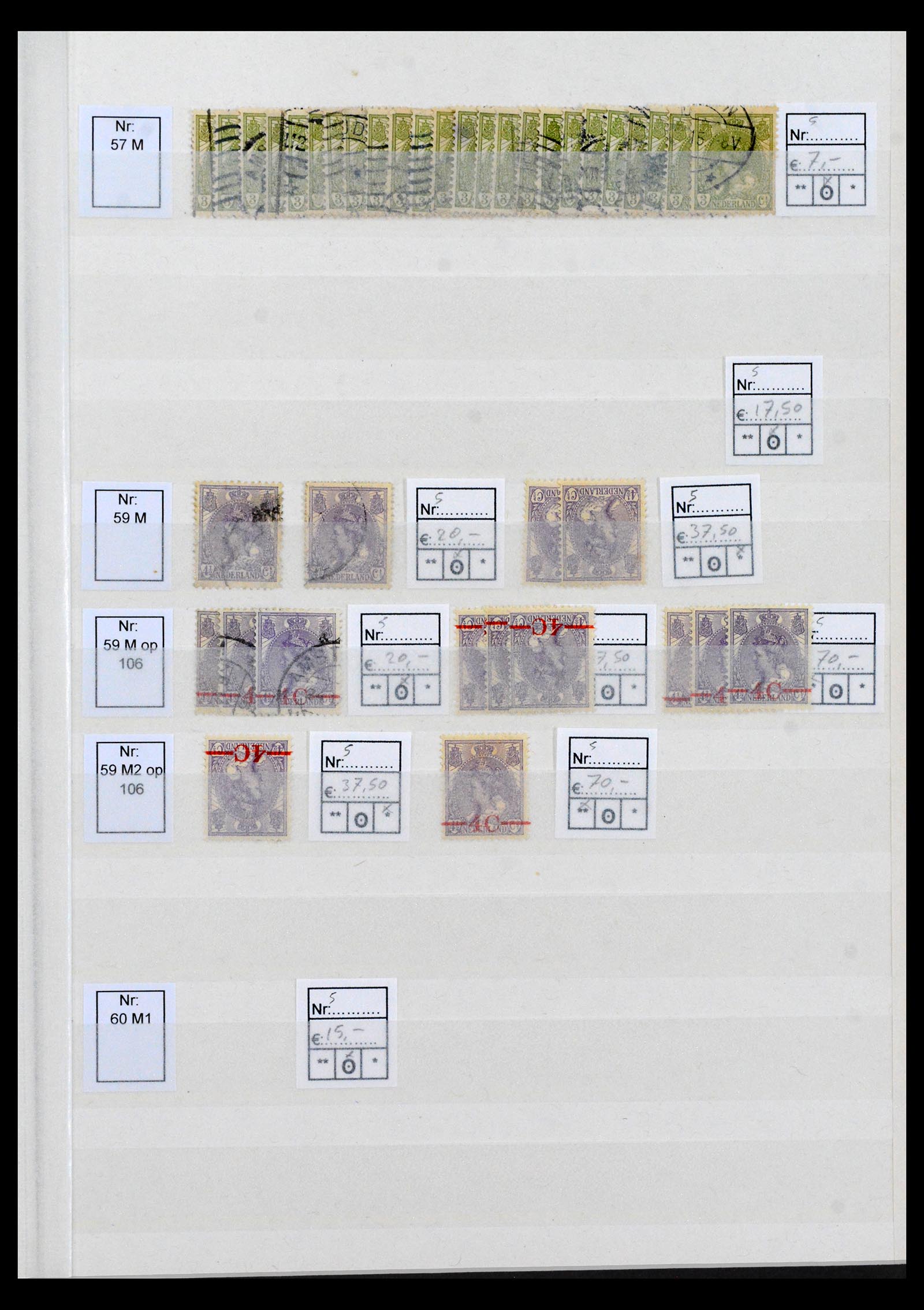 40397 0003 - Postzegel verzameling 40397 Nederland plaatfouten 1867-2007.