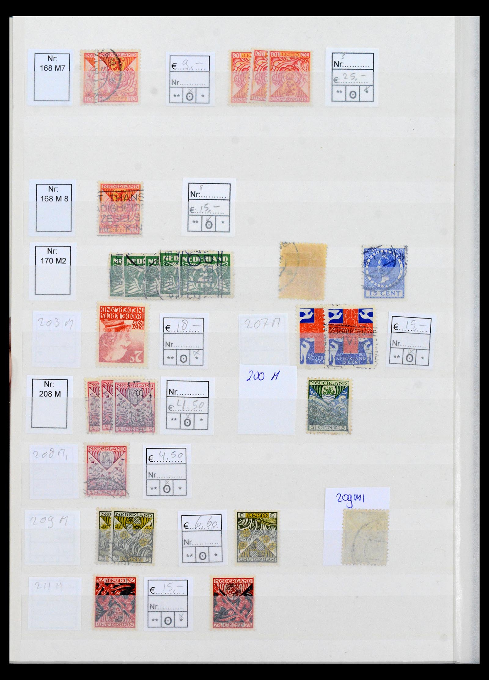 40397 0012 - Postzegel verzameling 40397 Nederland plaatfouten 1867-2007.