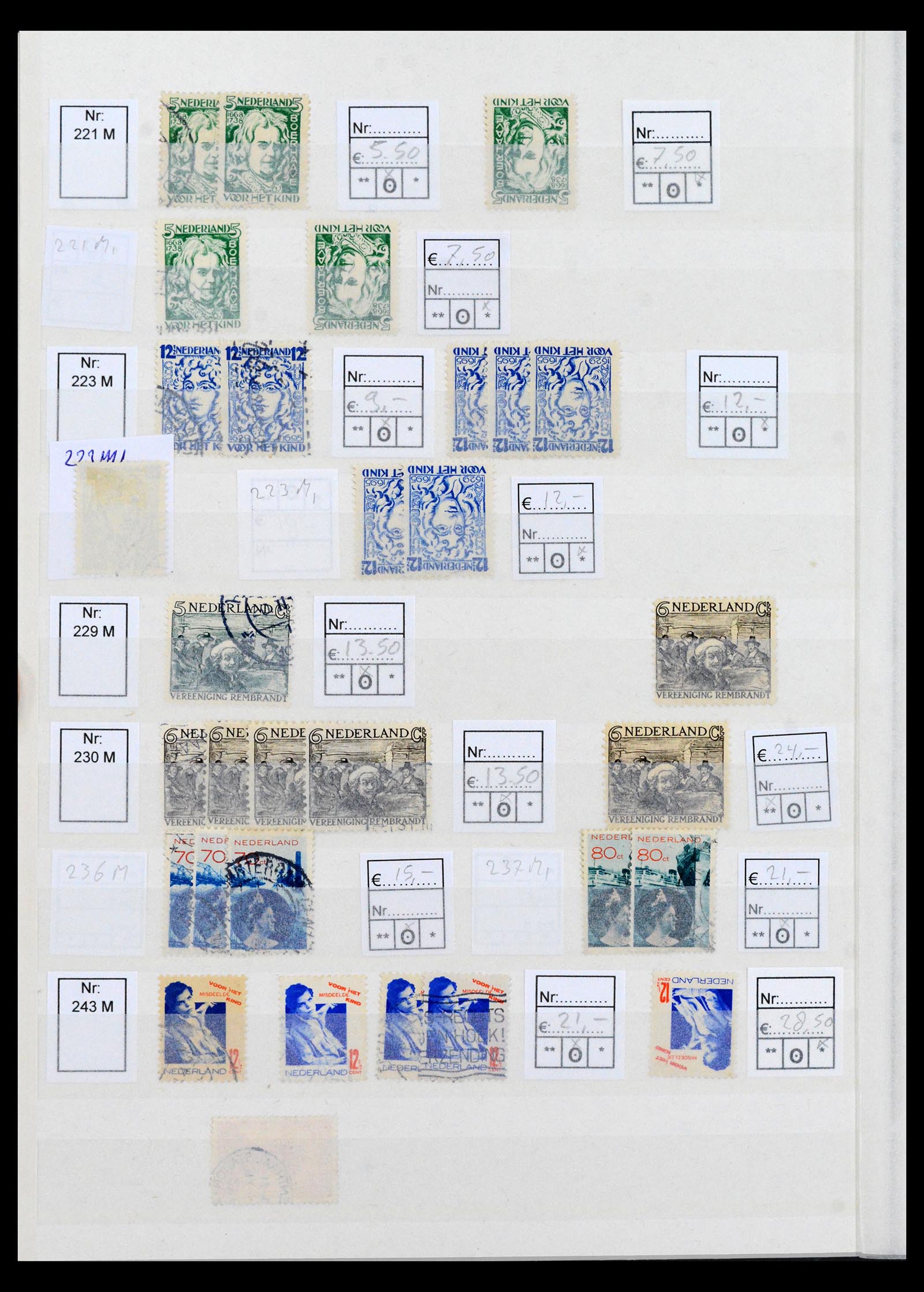 40397 0014 - Postzegel verzameling 40397 Nederland plaatfouten 1867-2007.