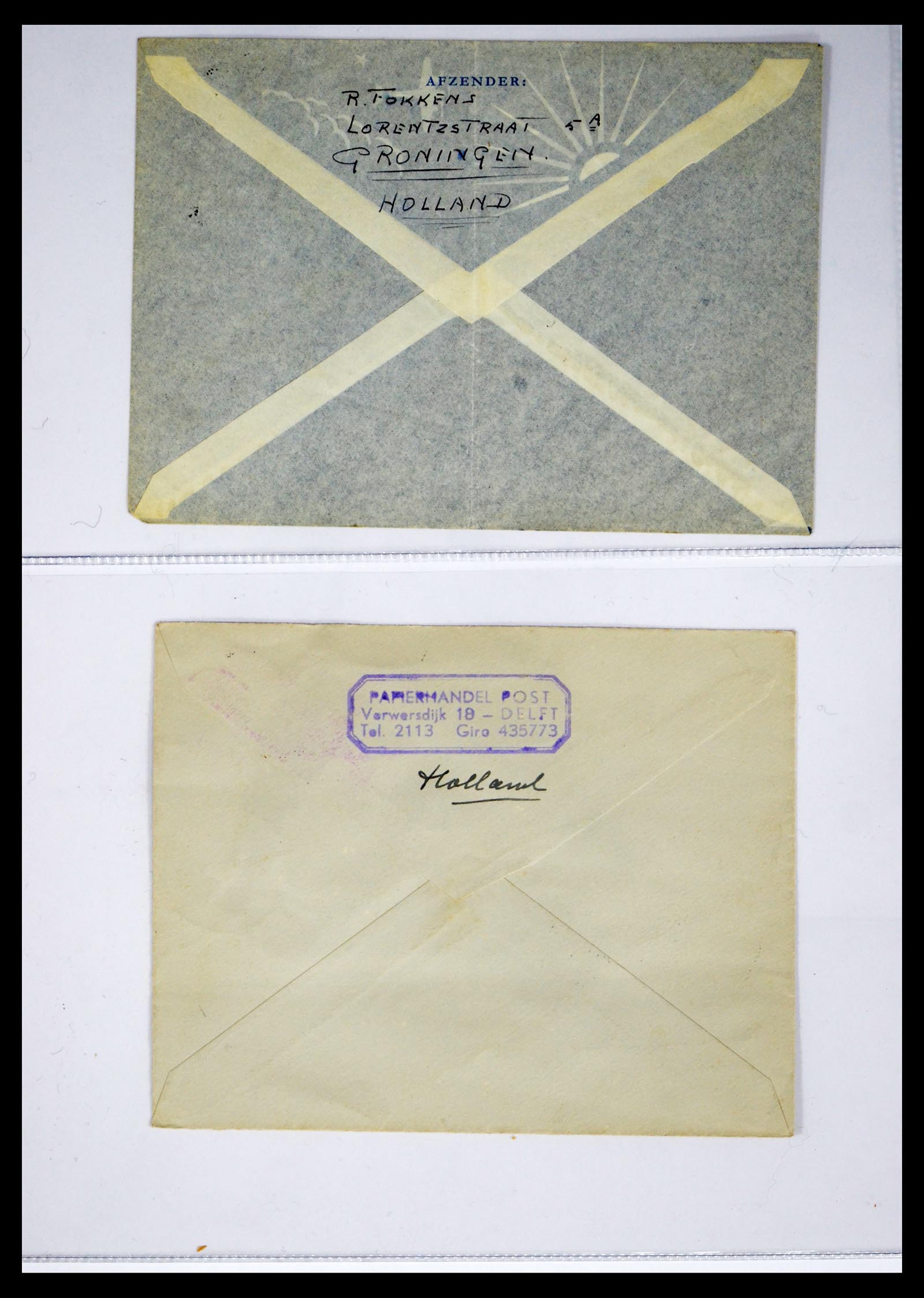 40399 0003 - Stamp collection 40399 Netherlands covers 1925-1960.