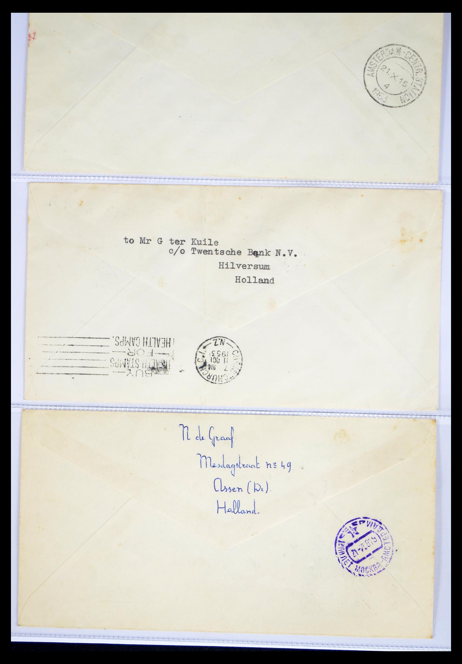 40399 0011 - Stamp collection 40399 Netherlands covers 1925-1960.