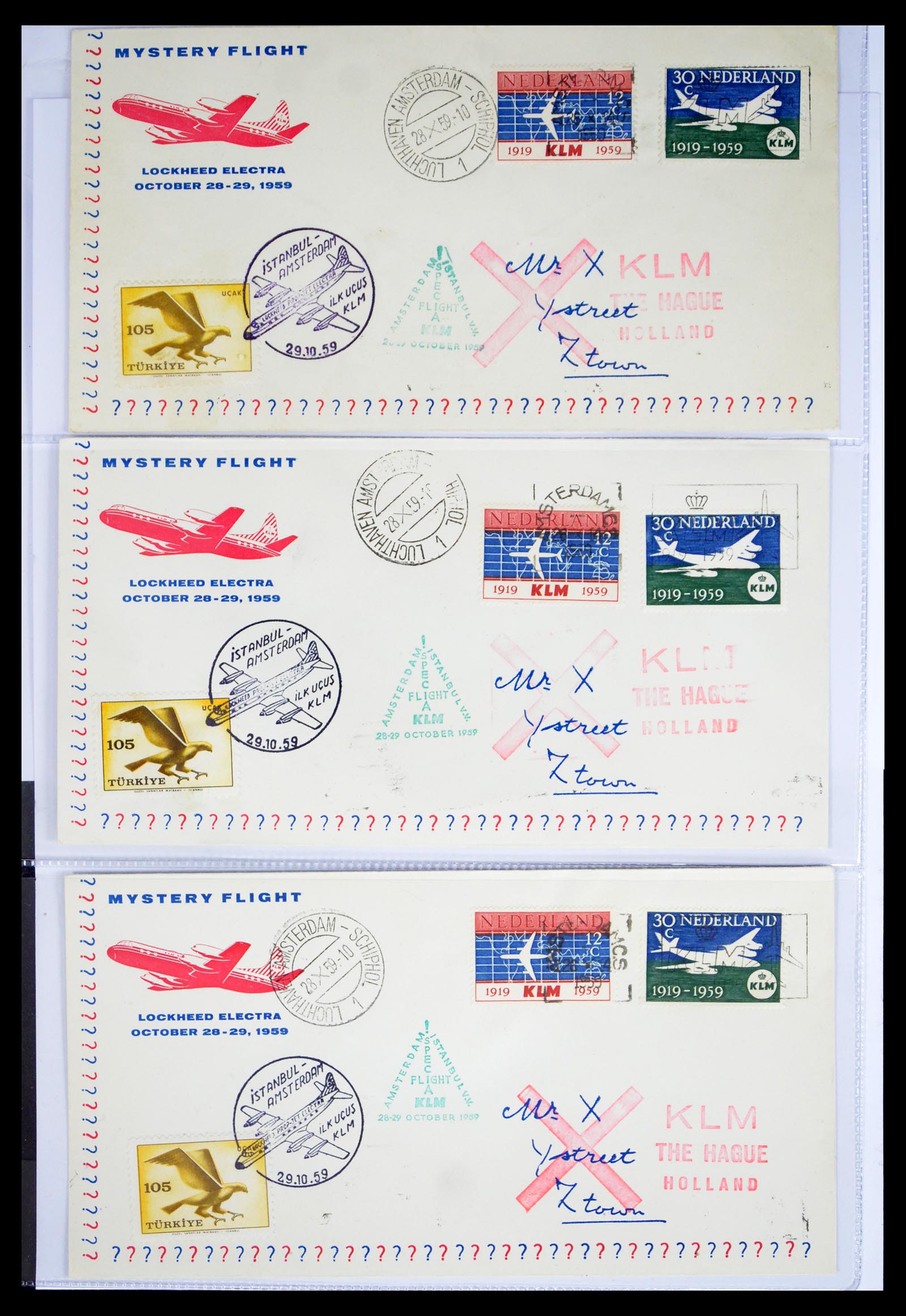 40399 0012 - Stamp collection 40399 Netherlands covers 1925-1960.