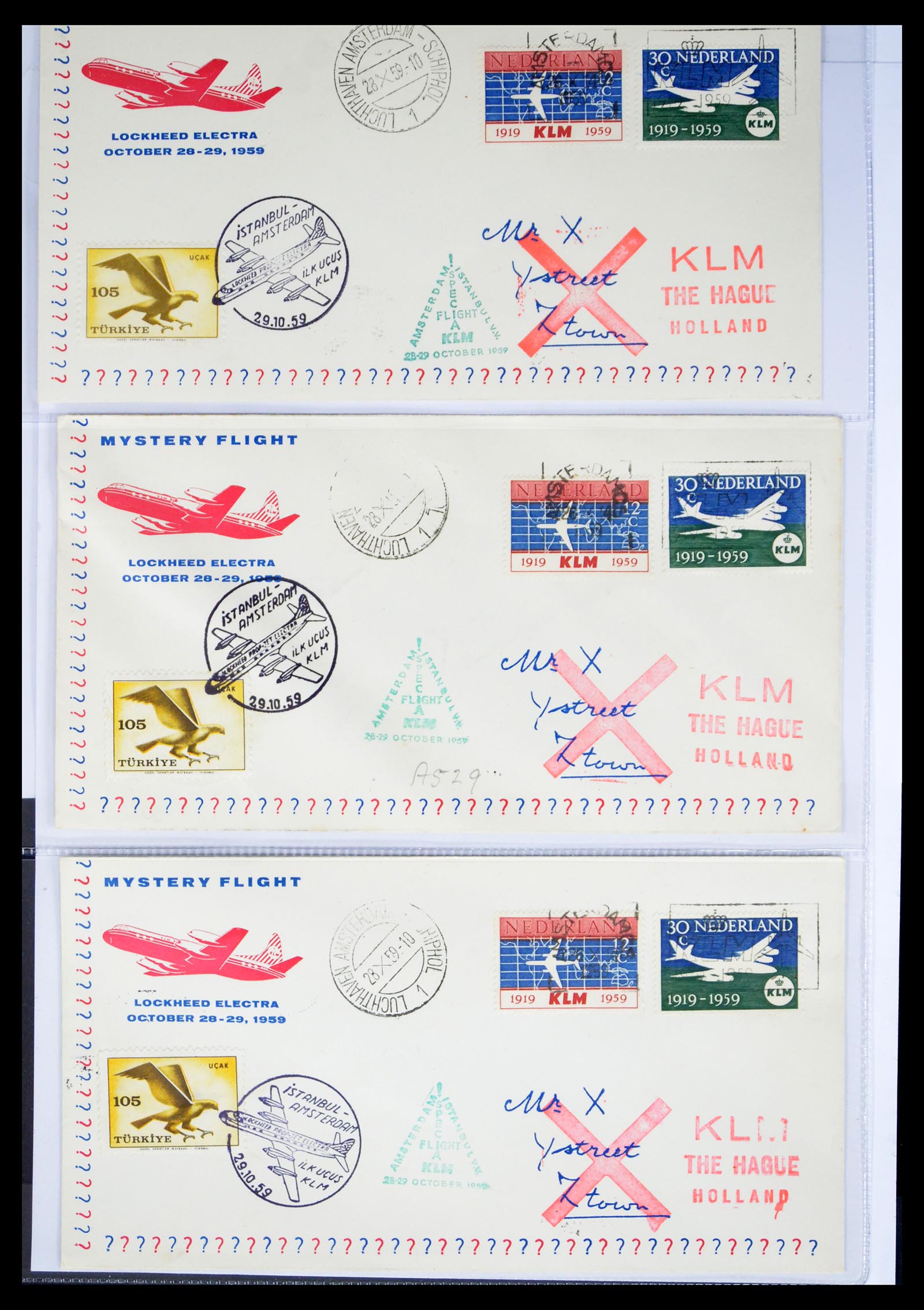 40399 0014 - Stamp collection 40399 Netherlands covers 1925-1960.