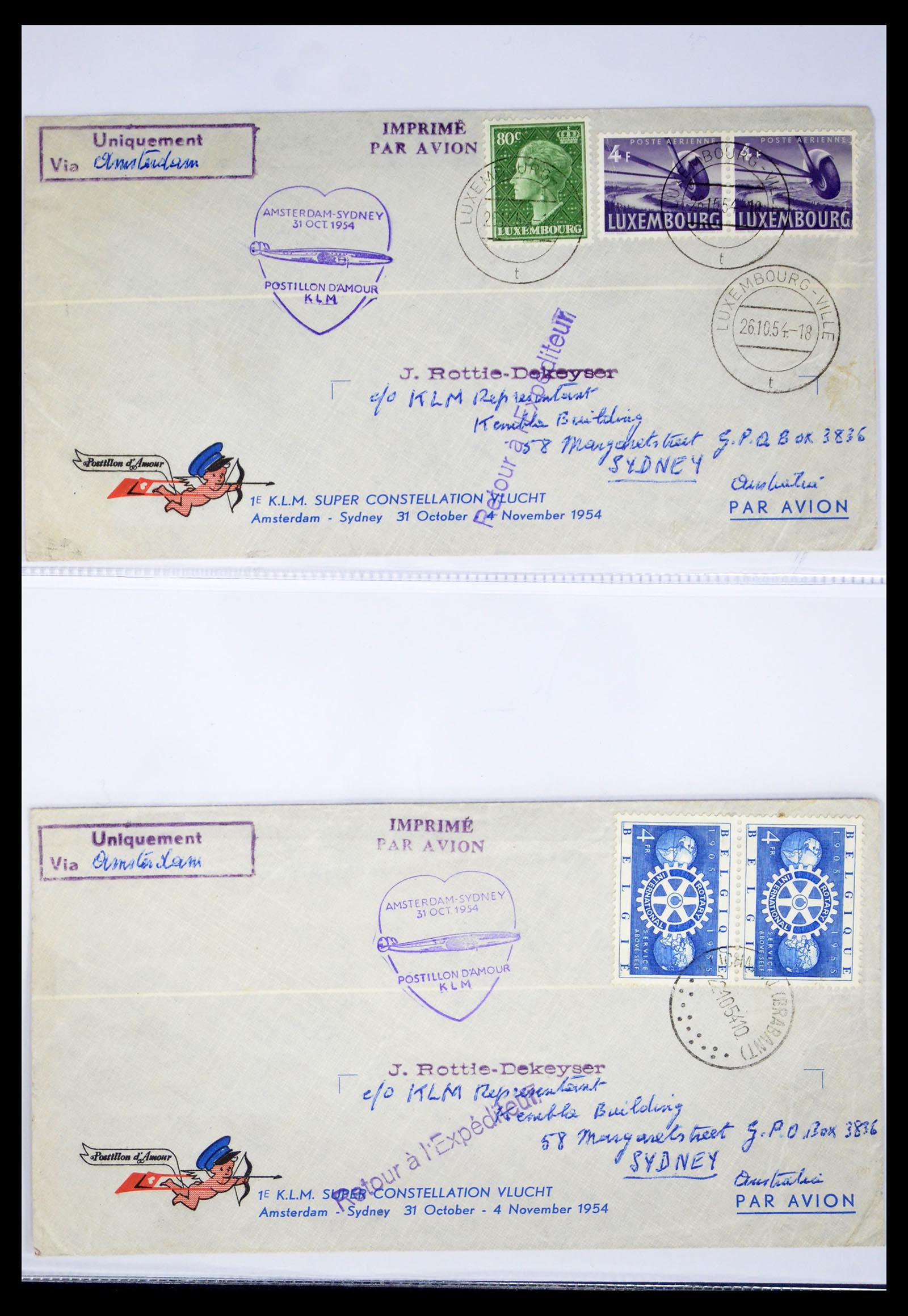40399 0020 - Stamp collection 40399 Netherlands covers 1925-1960.