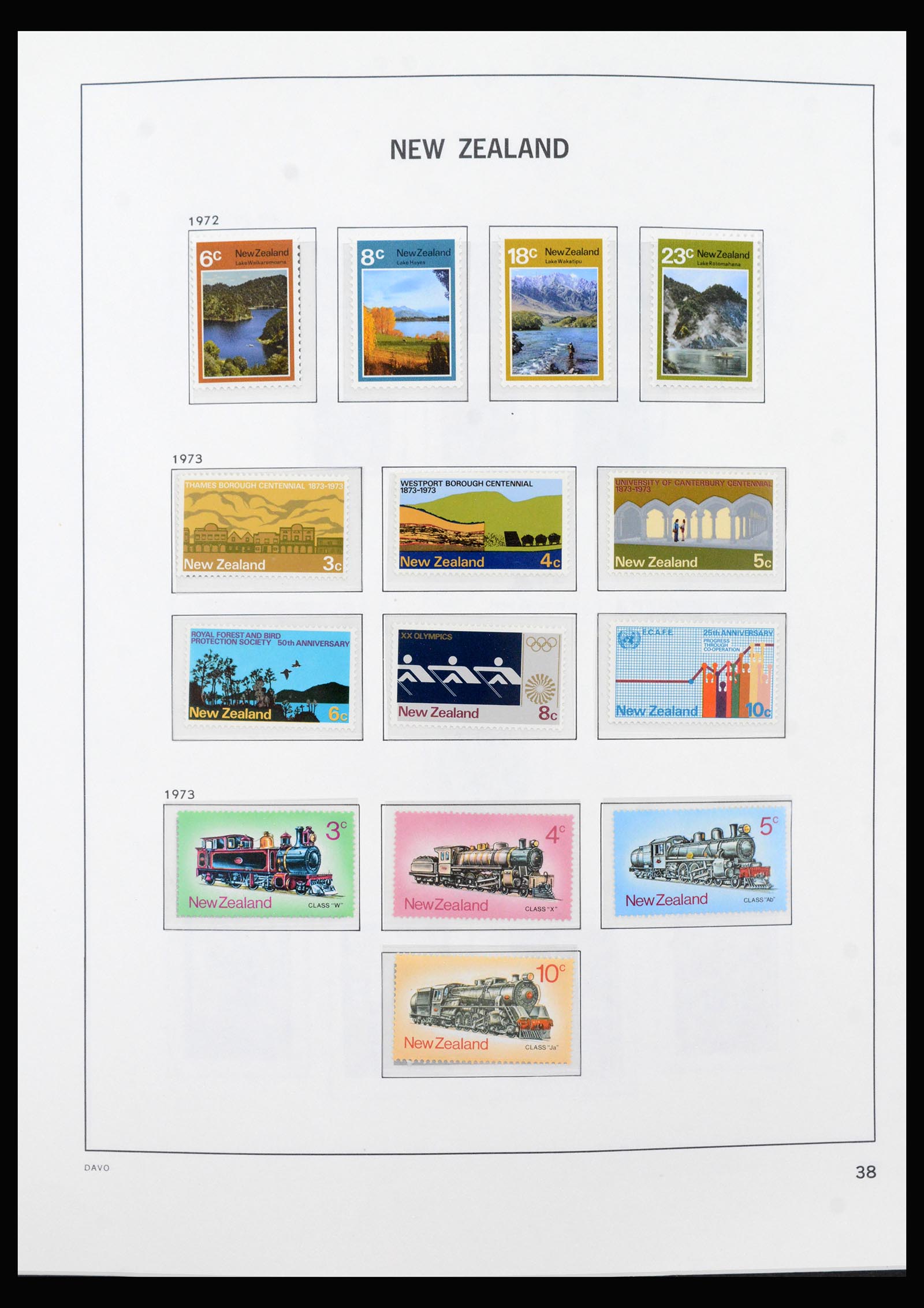 40401 0007 - Postzegel verzameling 40401 Nieuw Zeeland 1969-1993.