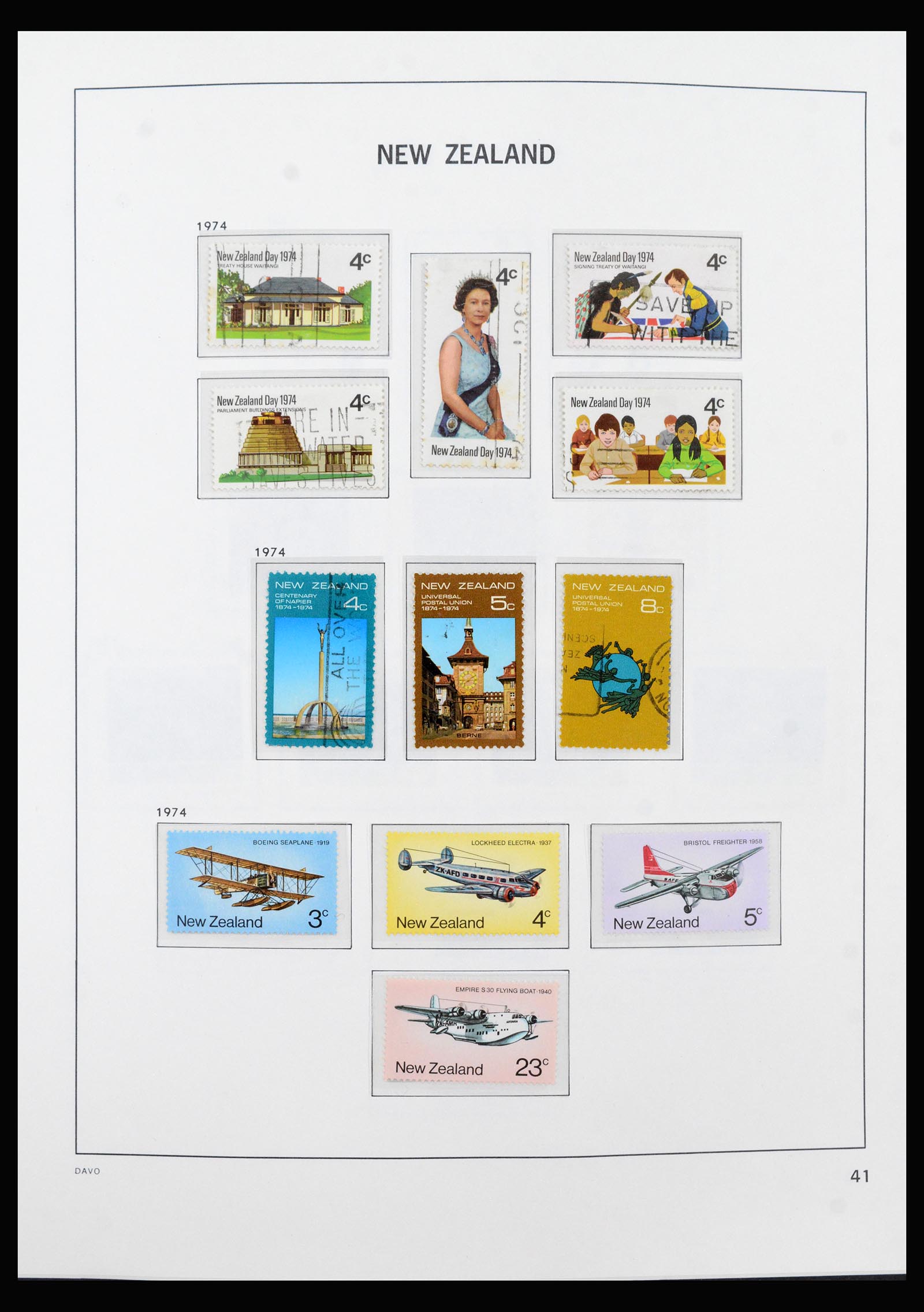 40401 0010 - Postzegel verzameling 40401 Nieuw Zeeland 1969-1993.