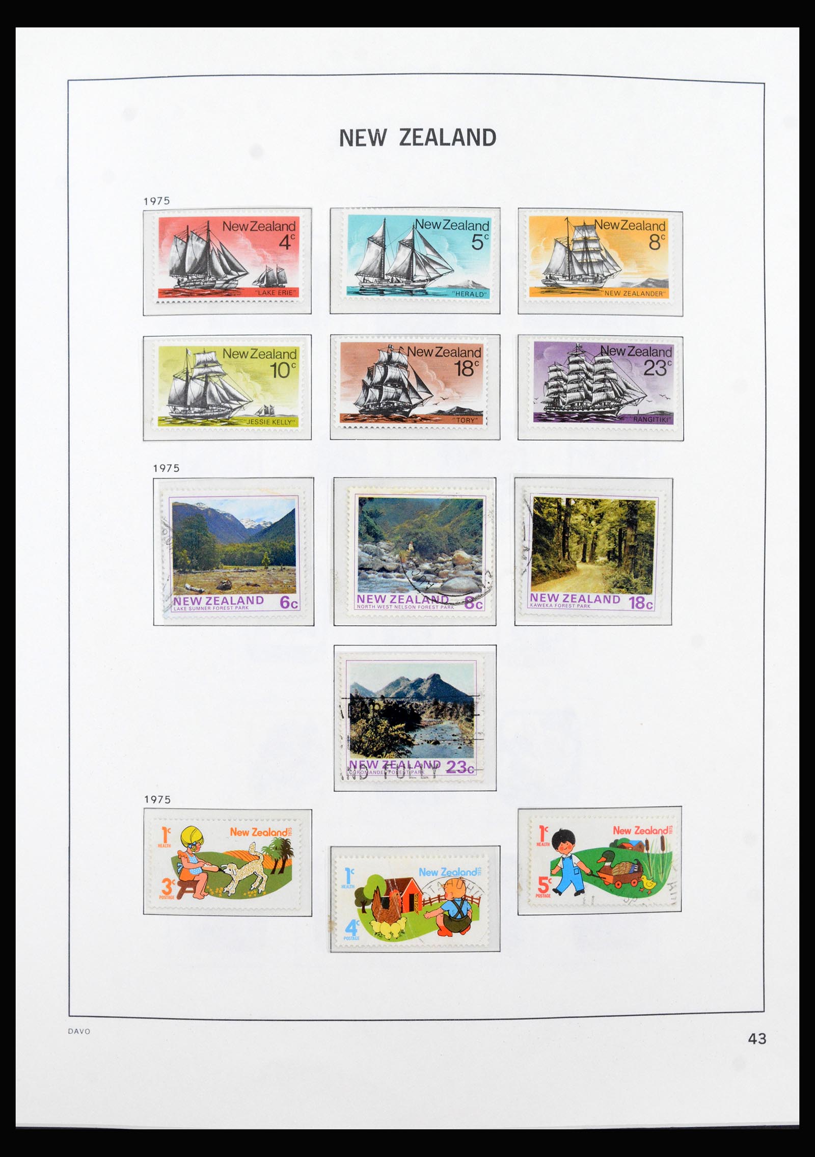 40401 0012 - Postzegel verzameling 40401 Nieuw Zeeland 1969-1993.