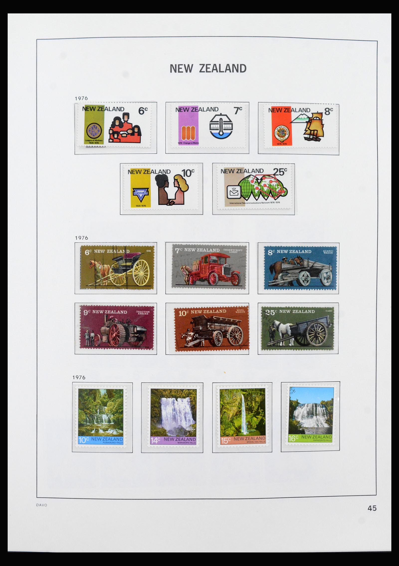 40401 0014 - Postzegel verzameling 40401 Nieuw Zeeland 1969-1993.