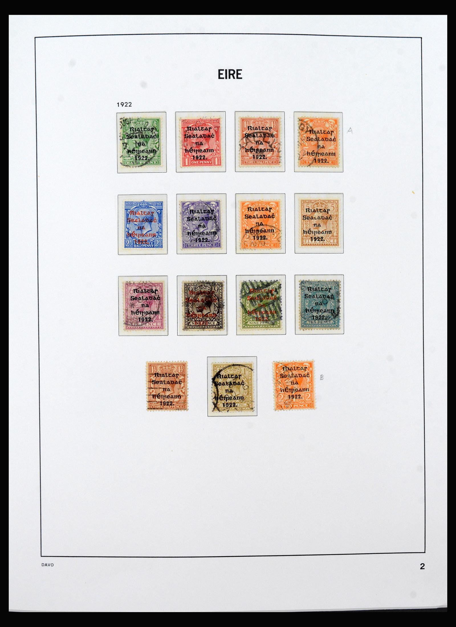 40406 0002 - Stamp collection 40406 Ireland 1922-2010.