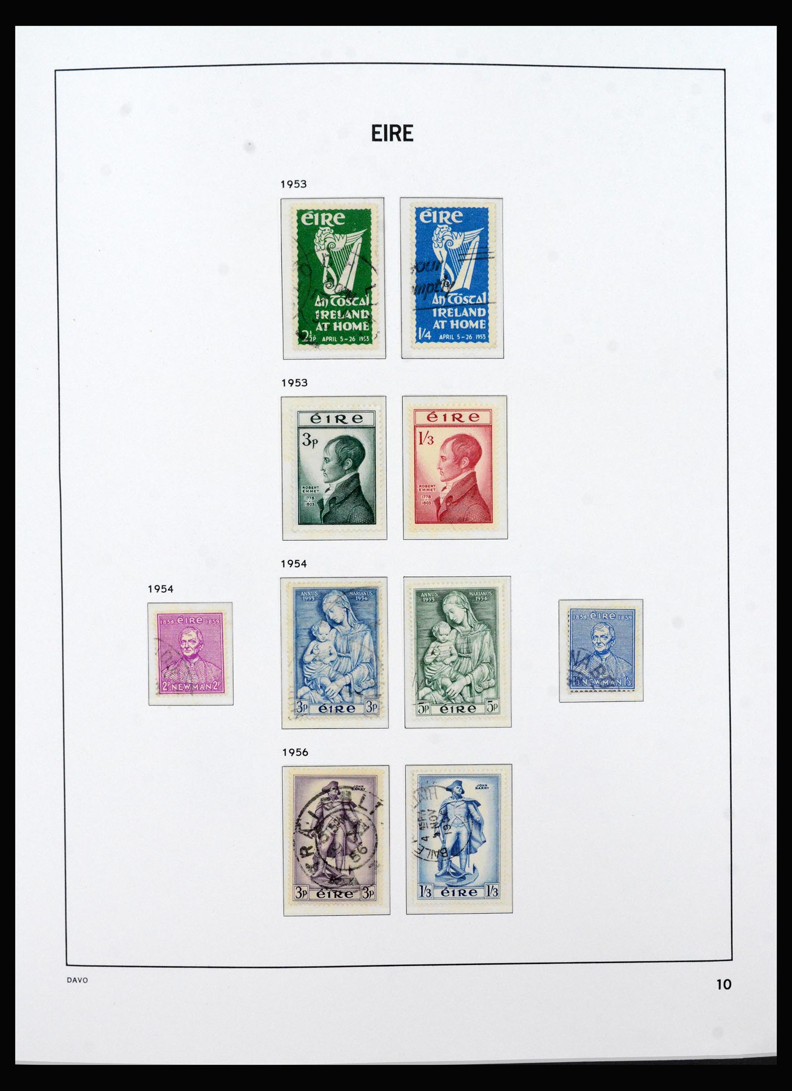 40406 0010 - Stamp collection 40406 Ireland 1922-2010.