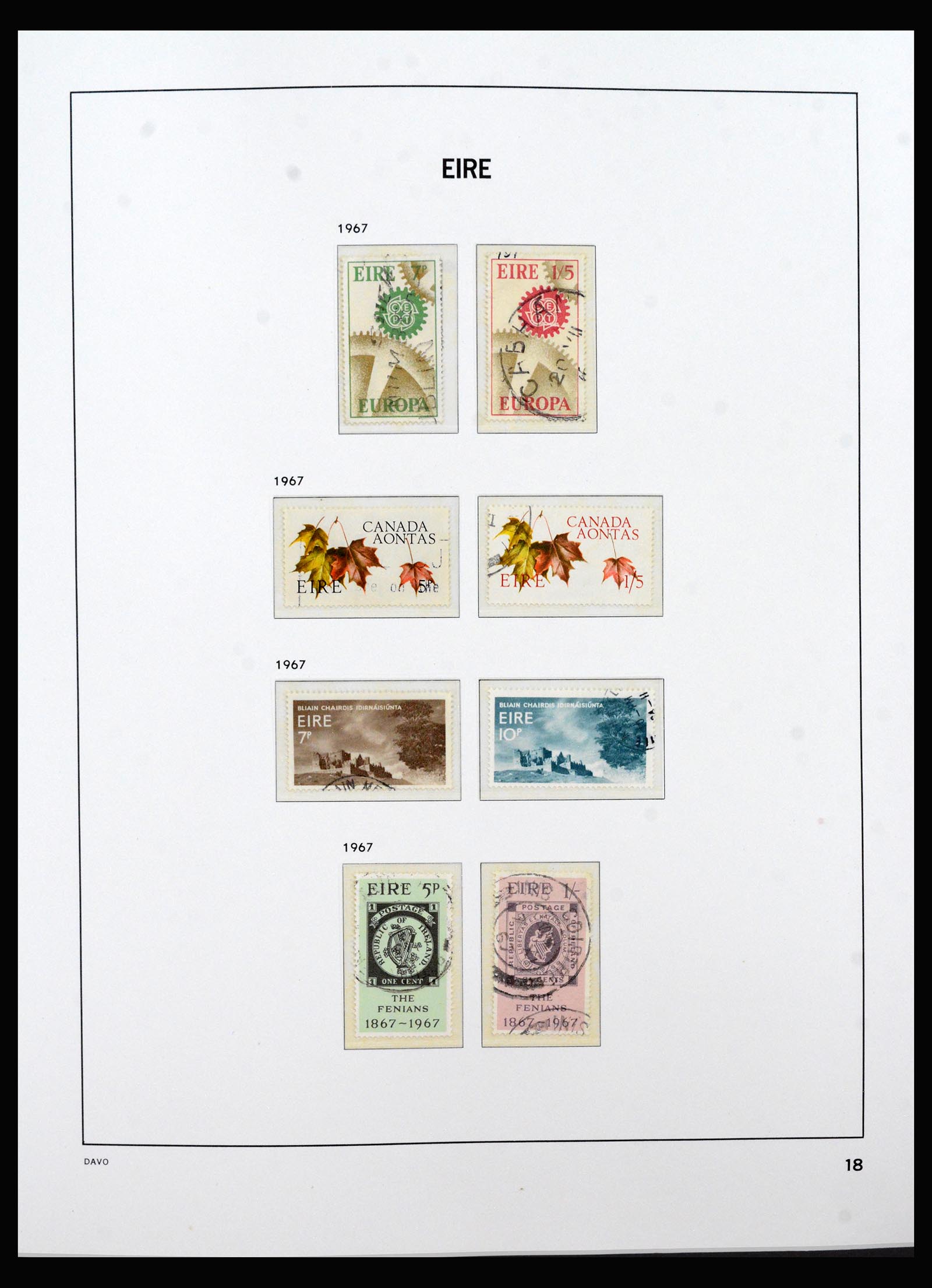 40406 0018 - Stamp collection 40406 Ireland 1922-2010.