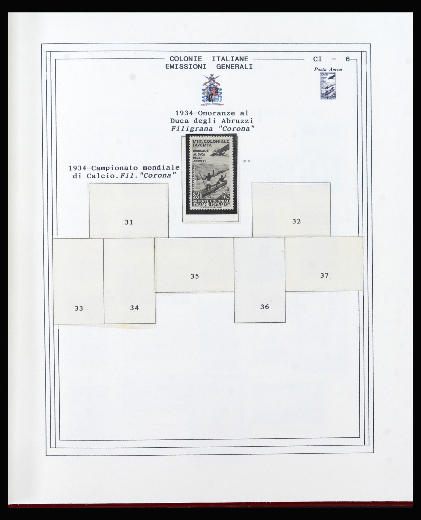 40410 0006 - Postzegel verzameling 40410 Italiaanse koloniën 1893-1941.