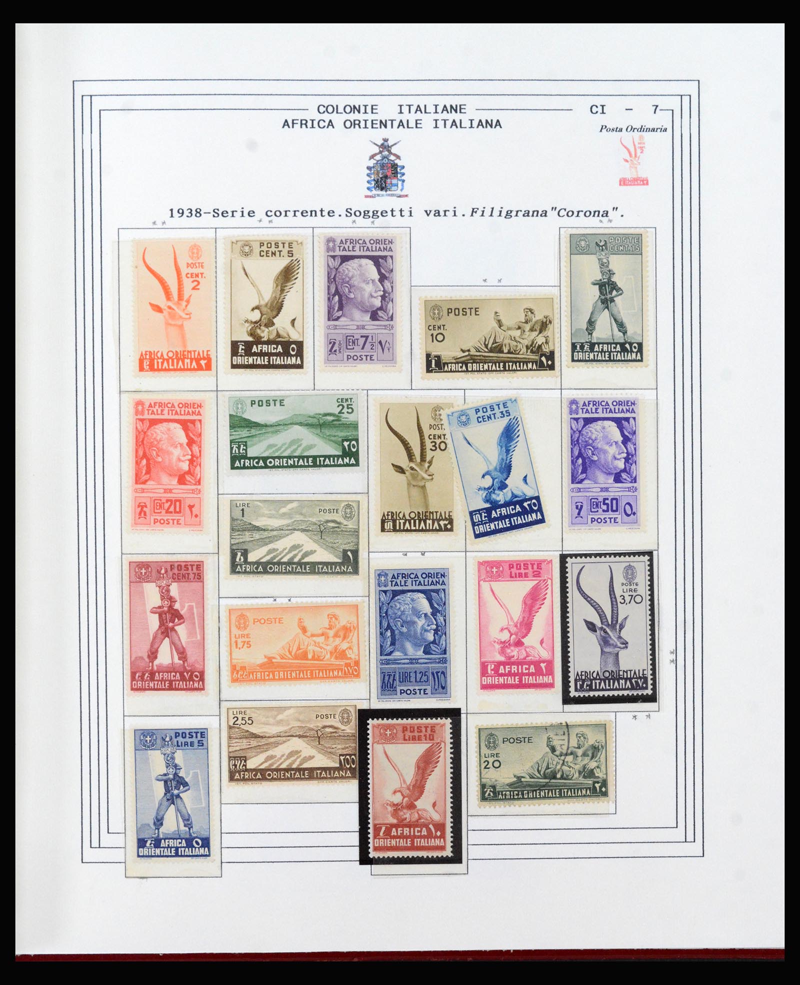 40410 0007 - Postzegel verzameling 40410 Italiaanse koloniën 1893-1941.