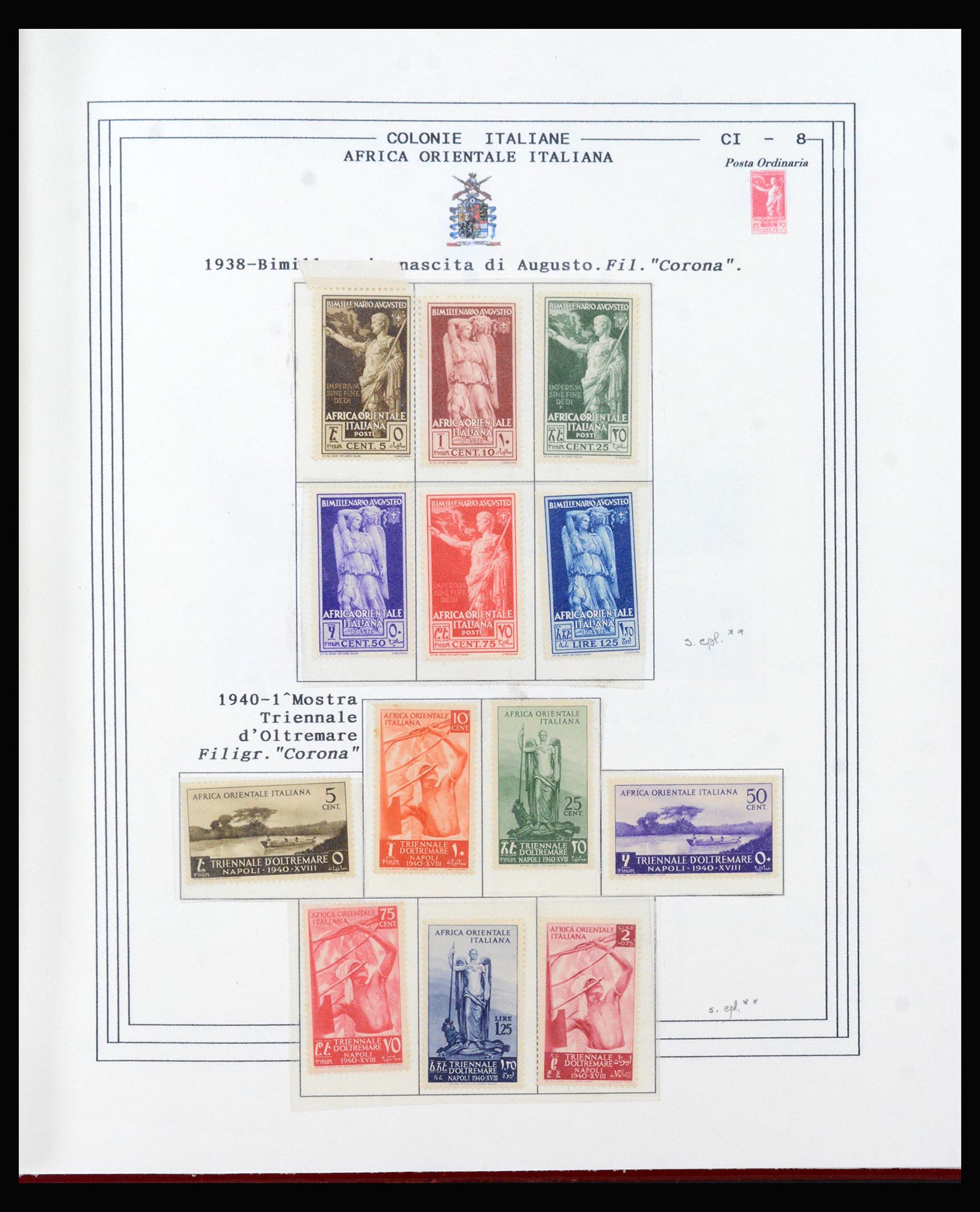 40410 0008 - Postzegel verzameling 40410 Italiaanse koloniën 1893-1941.