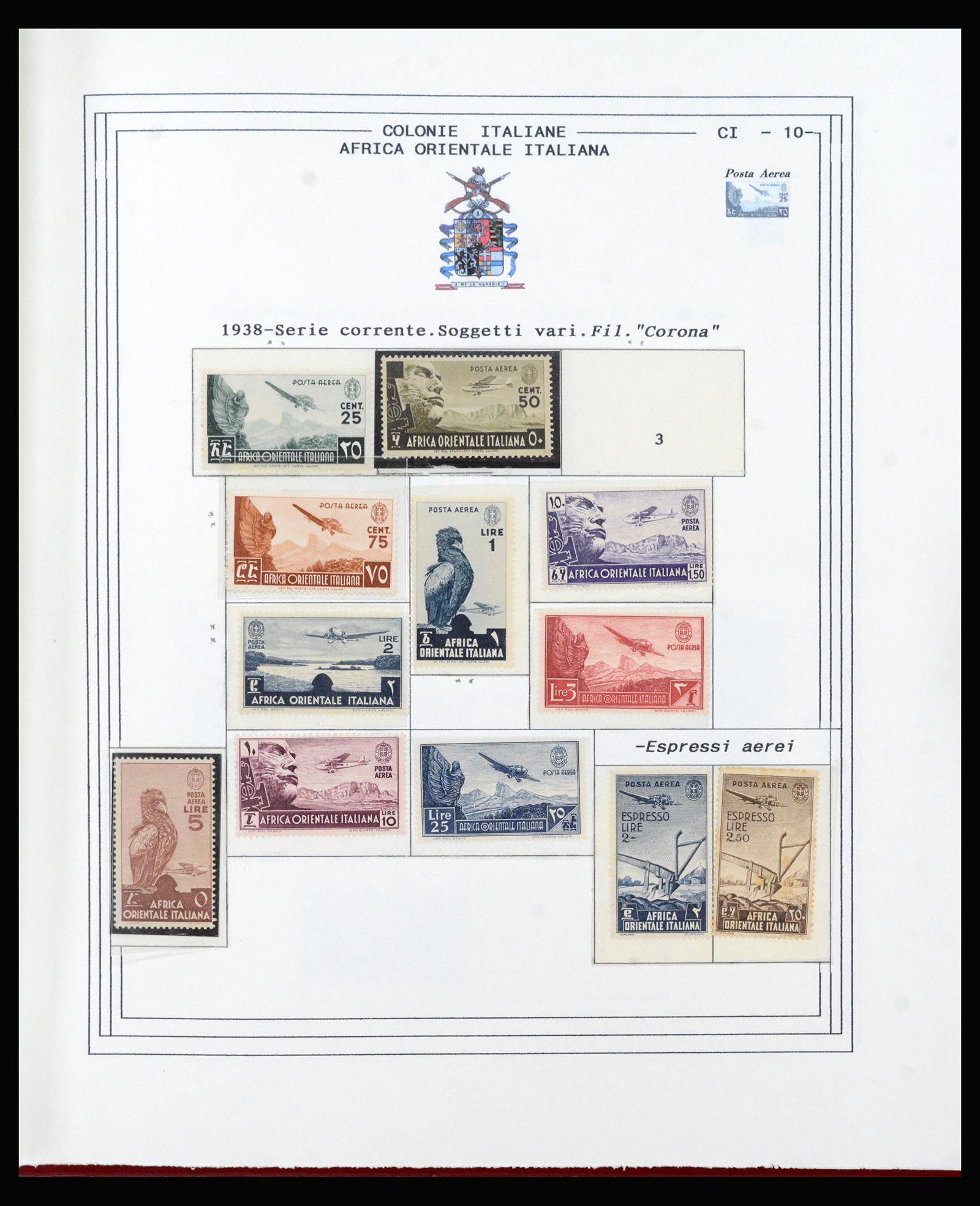 40410 0010 - Postzegel verzameling 40410 Italiaanse koloniën 1893-1941.