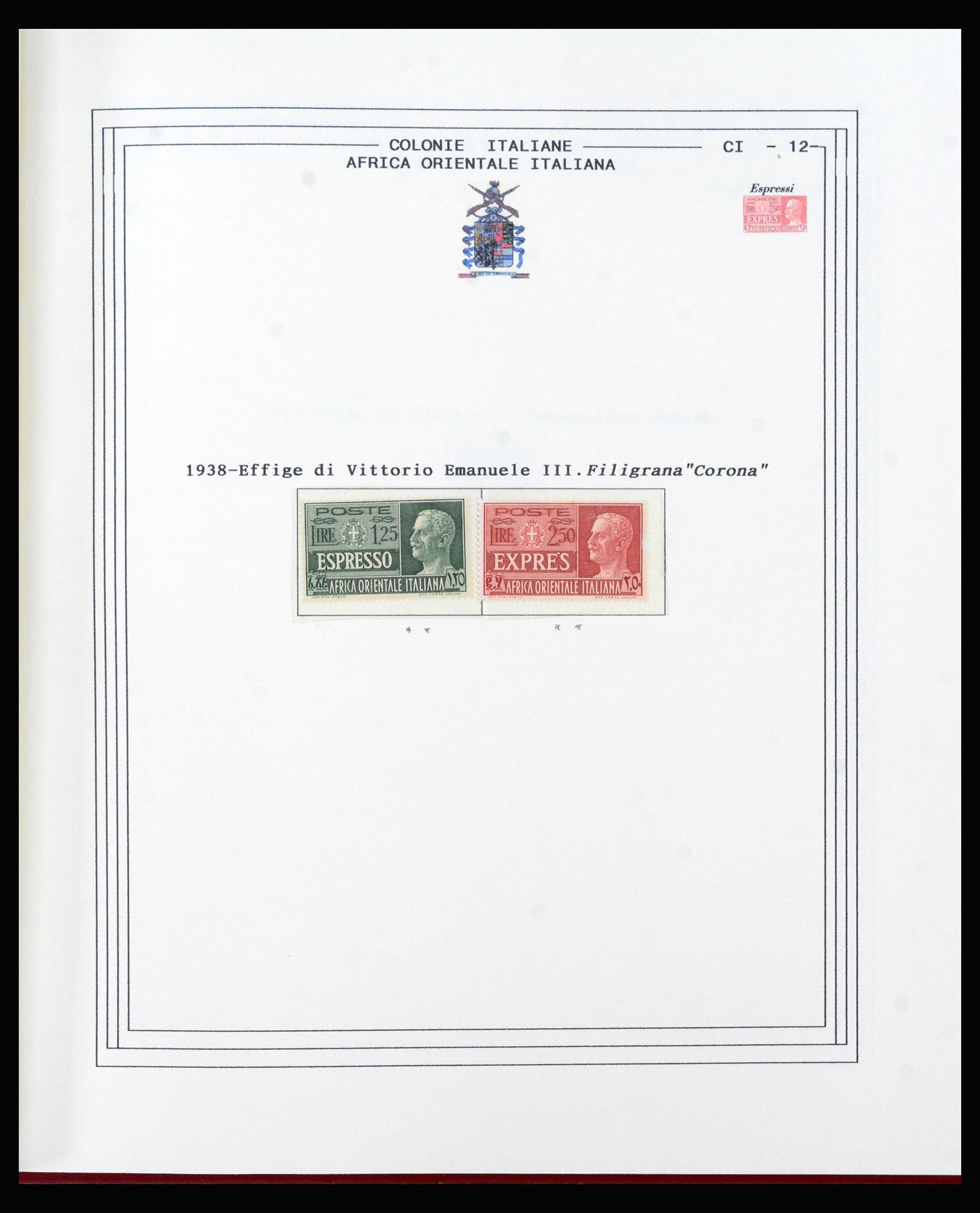 40410 0012 - Postzegel verzameling 40410 Italiaanse koloniën 1893-1941.