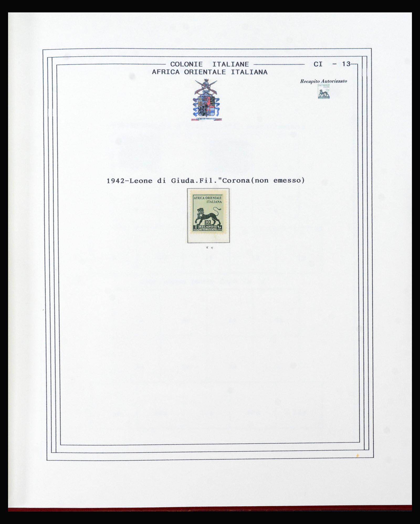 40410 0013 - Postzegel verzameling 40410 Italiaanse koloniën 1893-1941.
