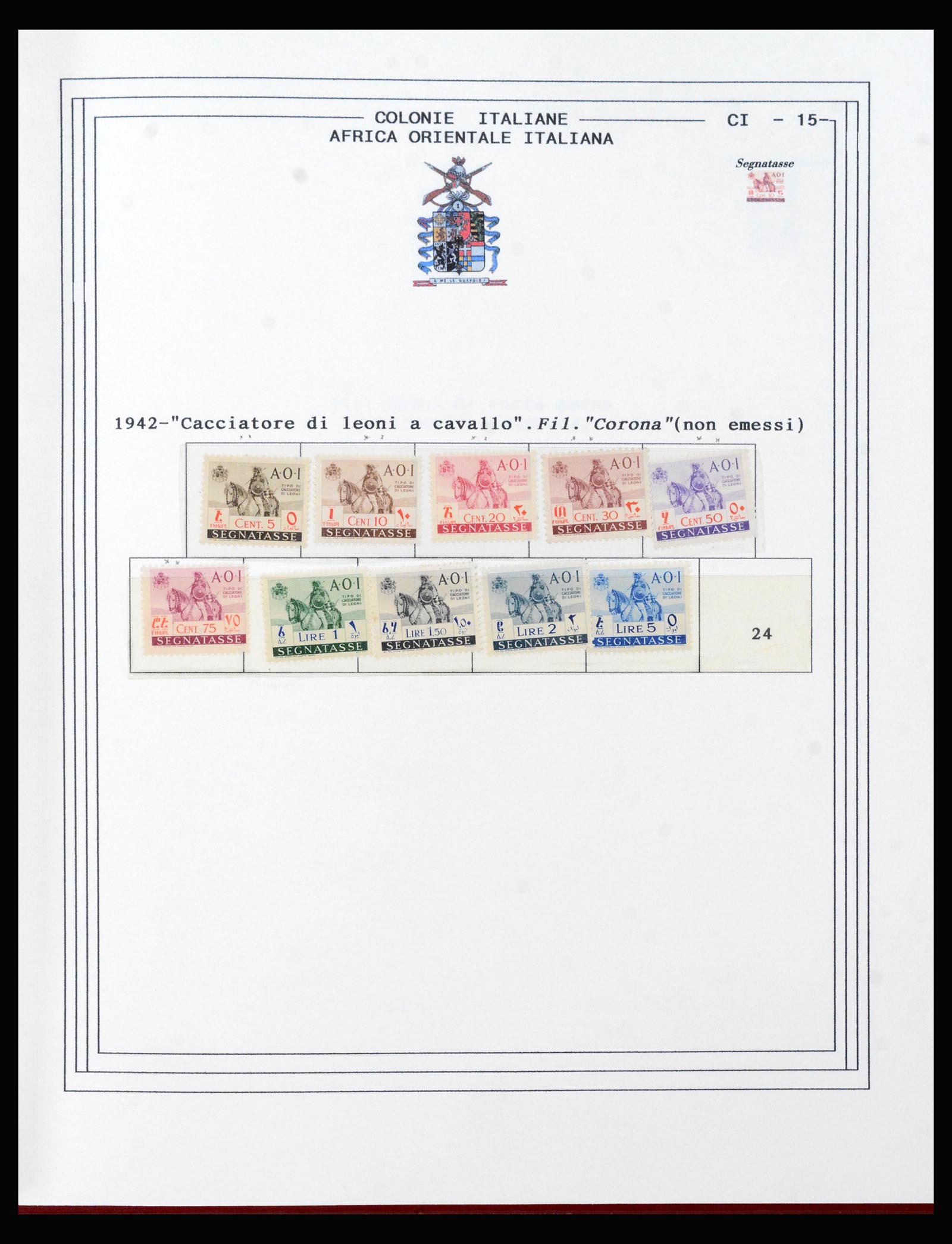 40410 0015 - Postzegel verzameling 40410 Italiaanse koloniën 1893-1941.