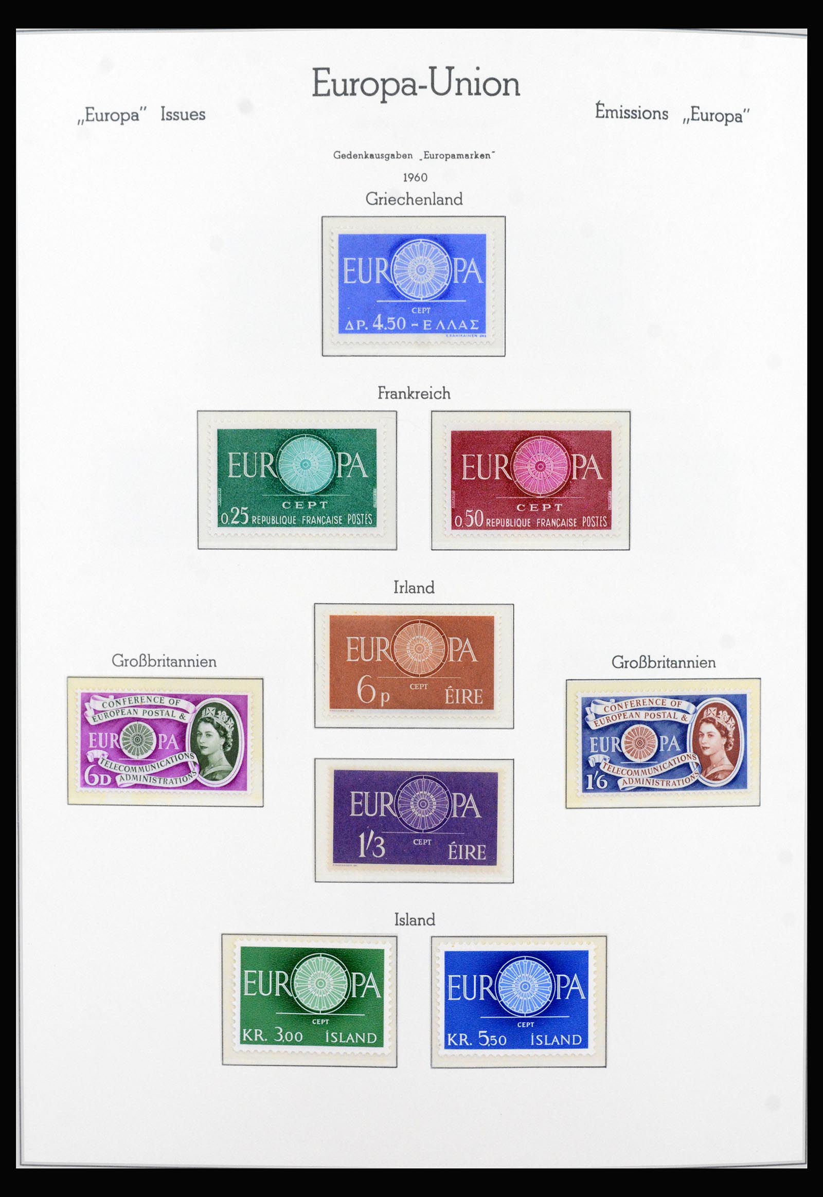 40416 0009 - Postzegel verzameling 40416 Europa CEPT 1956-1991.