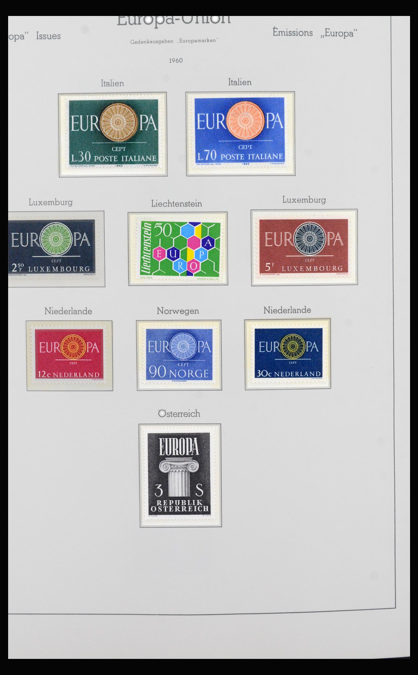 40416 0010 - Postzegel verzameling 40416 Europa CEPT 1956-1991.