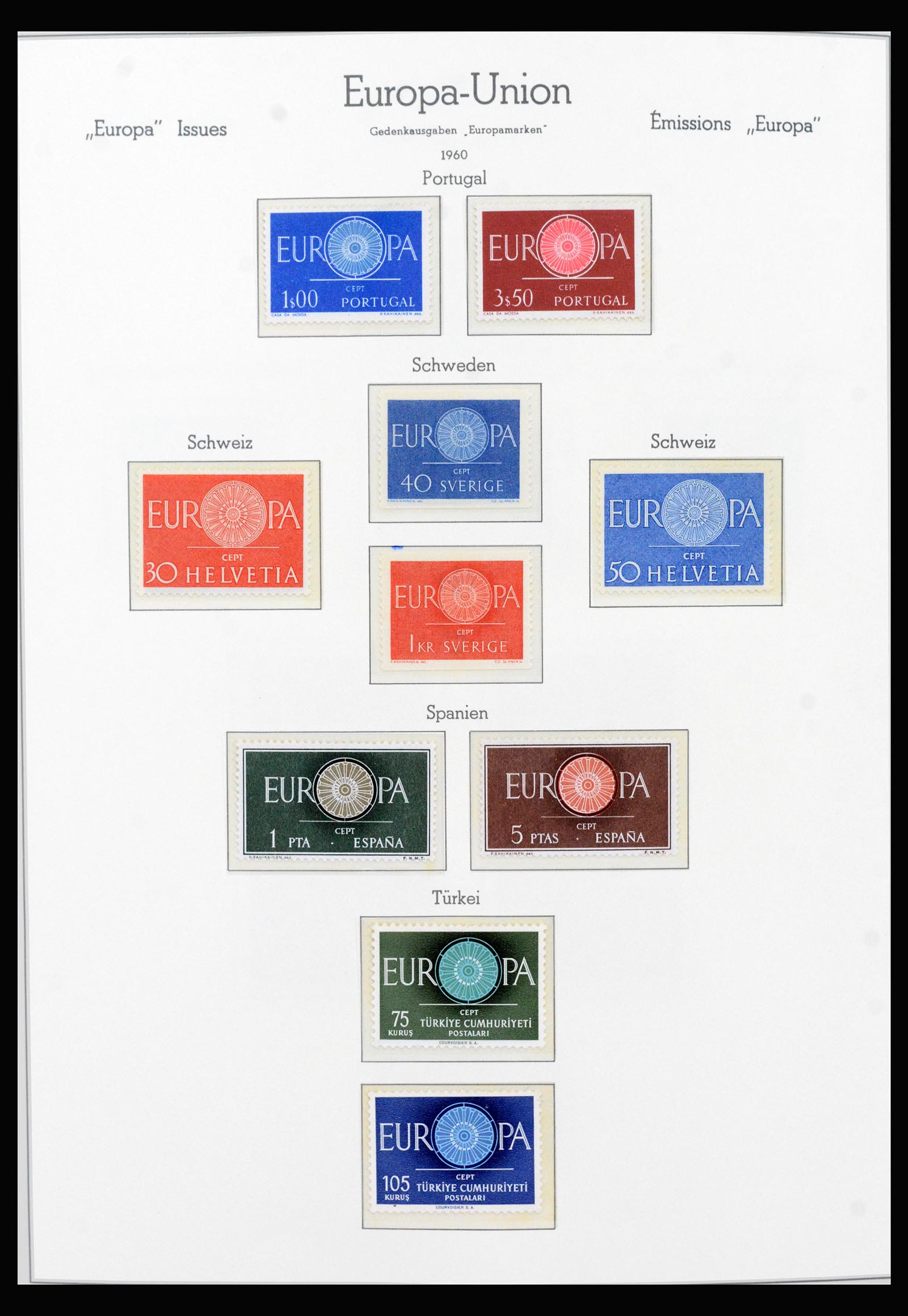 40416 0011 - Postzegel verzameling 40416 Europa CEPT 1956-1991.