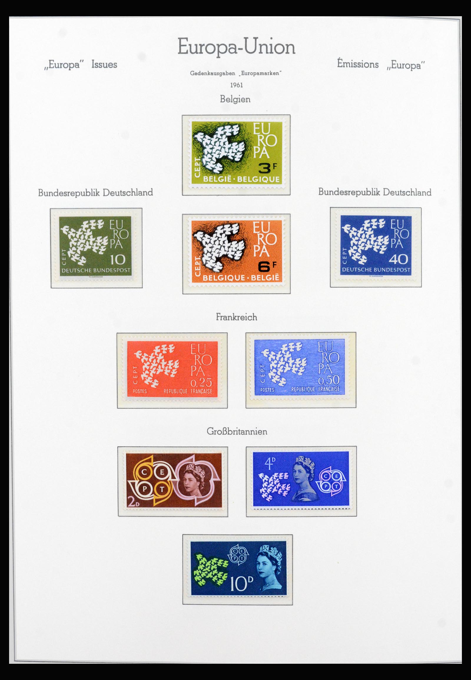 40416 0012 - Postzegel verzameling 40416 Europa CEPT 1956-1991.