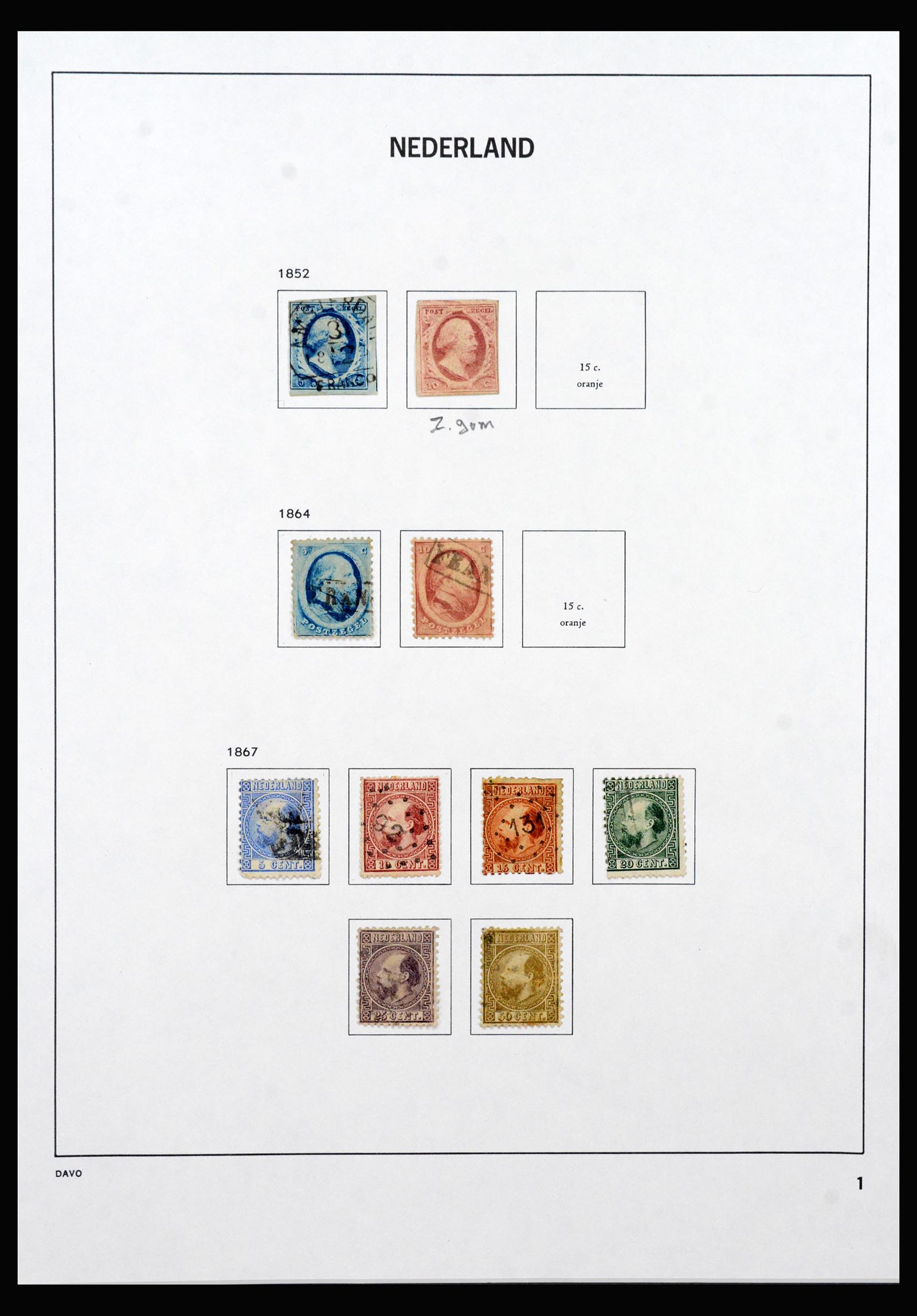 40419 0001 - Stamp collection 40419 Netherlands 1852-1980.