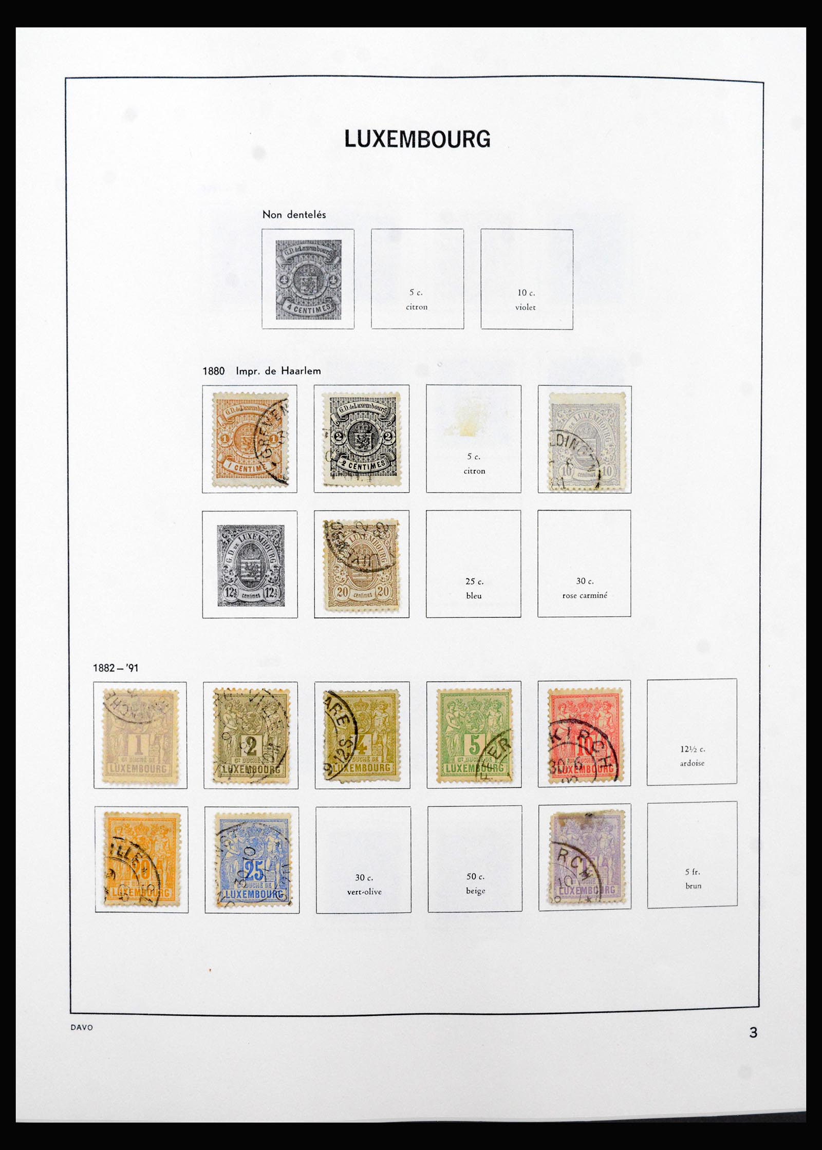 40421 0003 - Stamp collection 40421 Luxembourg 1852-1999.
