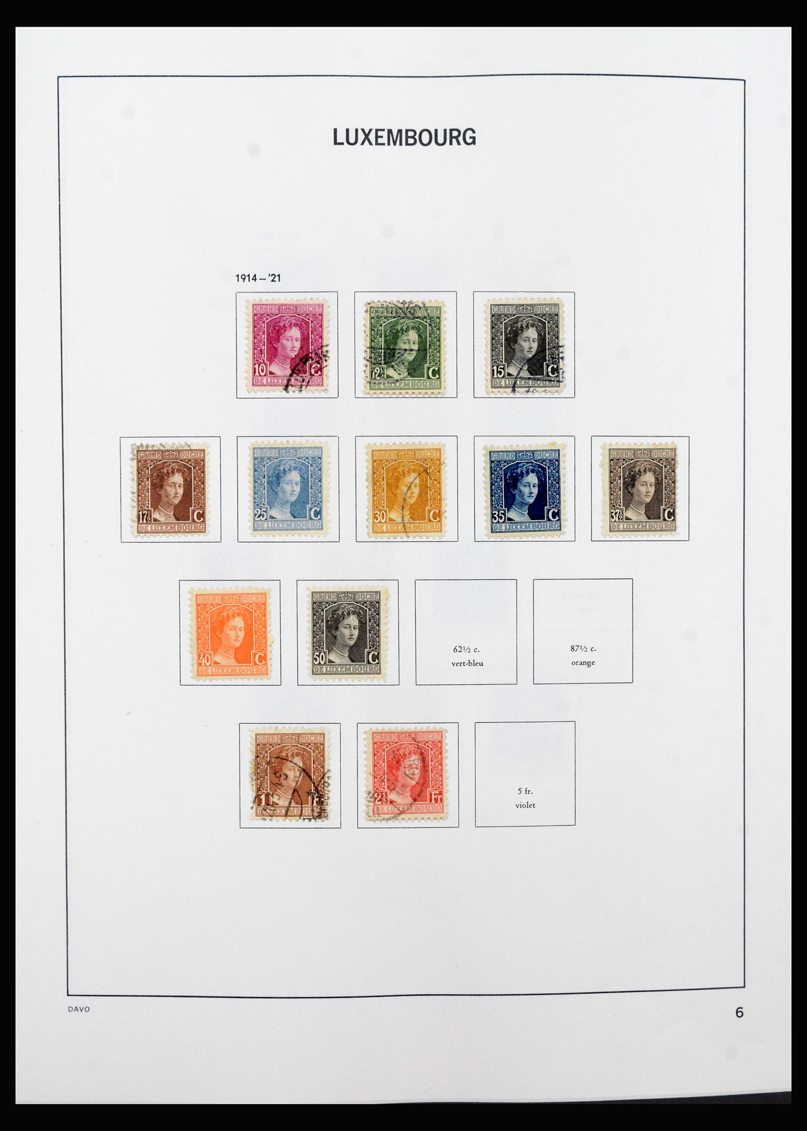 40421 0006 - Stamp collection 40421 Luxembourg 1852-1999.