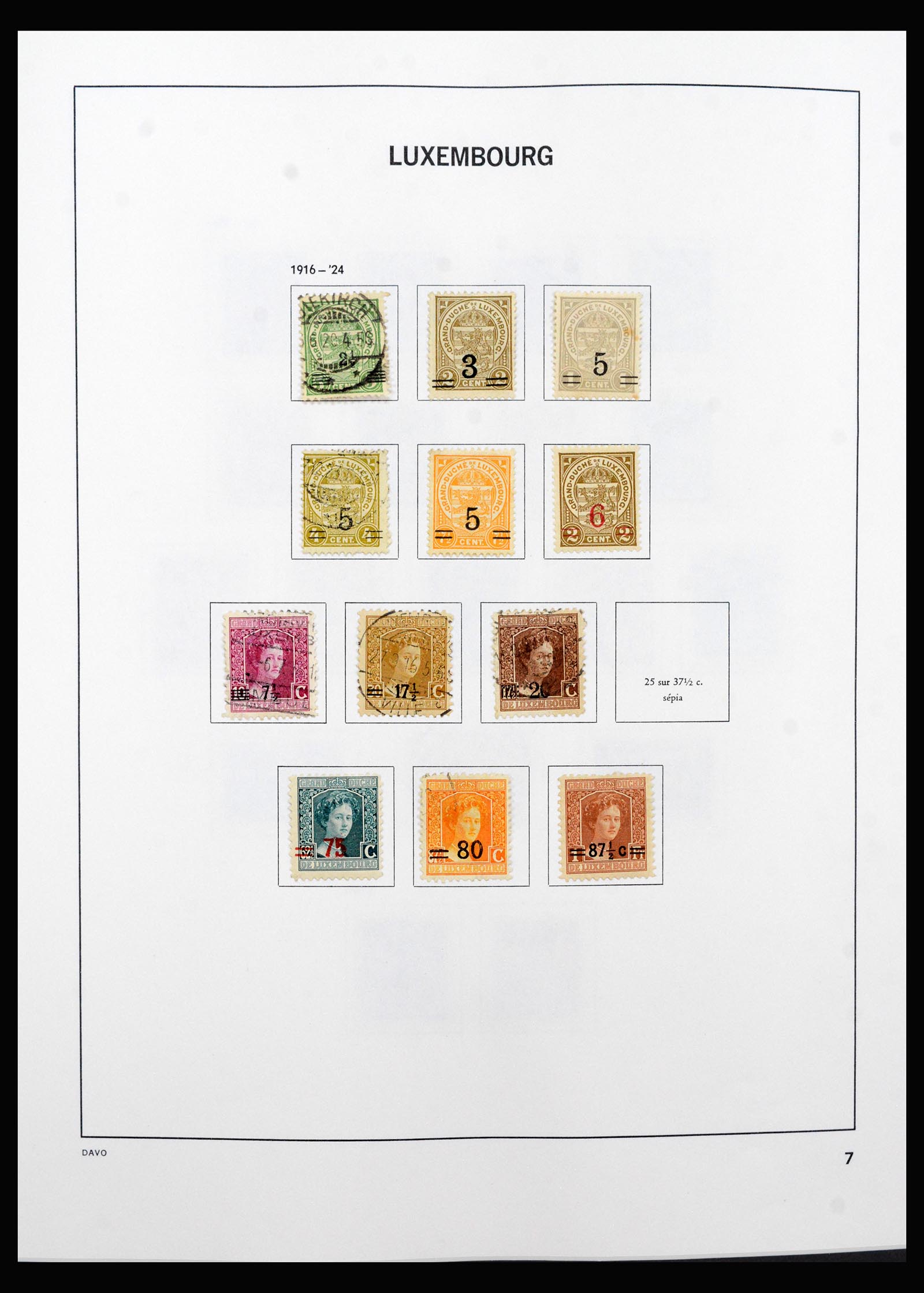 40421 0007 - Stamp collection 40421 Luxembourg 1852-1999.