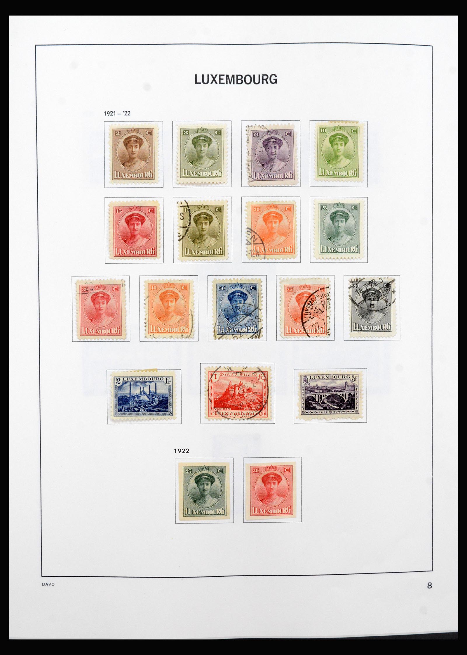 40421 0008 - Stamp collection 40421 Luxembourg 1852-1999.