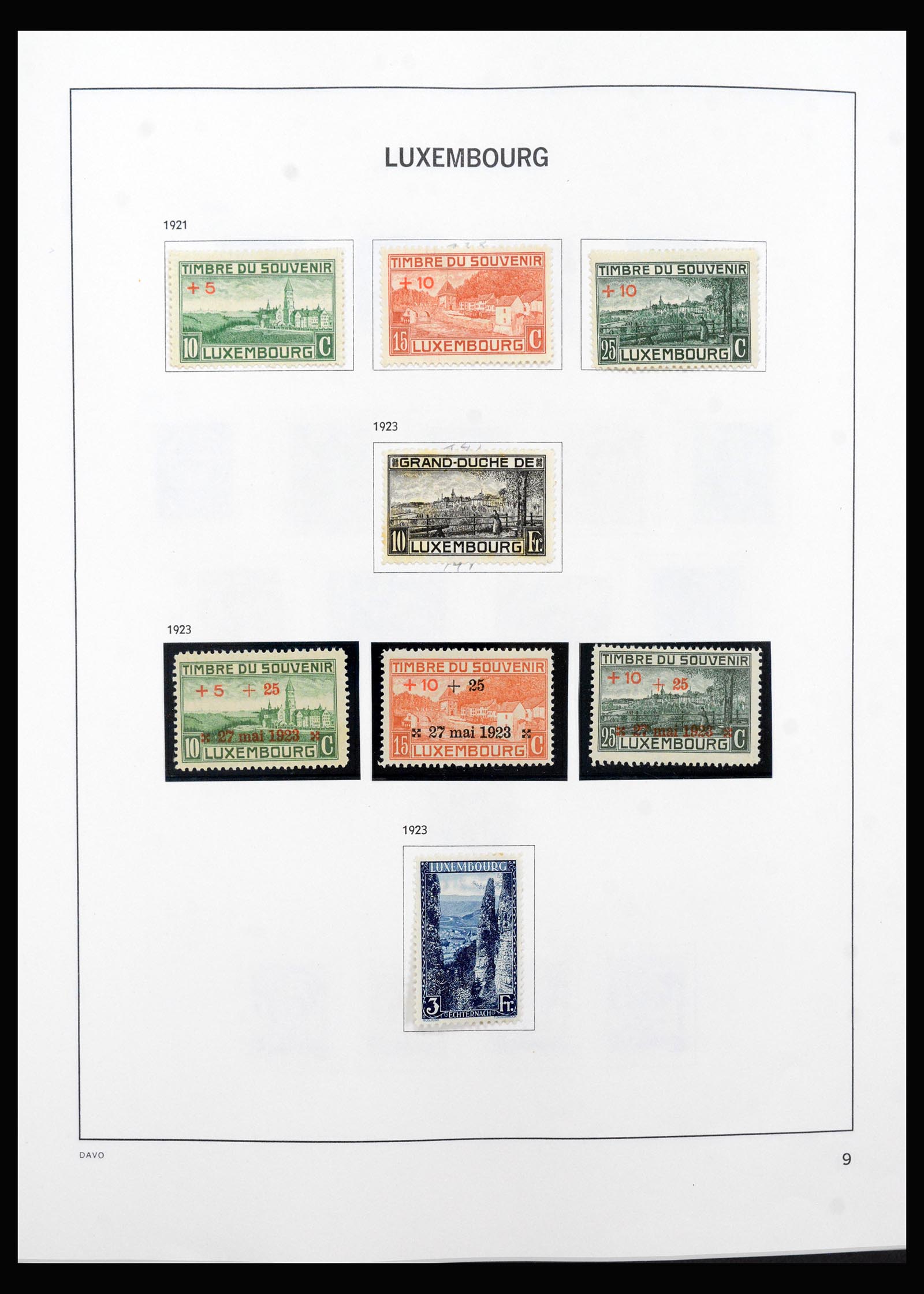 40421 0009 - Stamp collection 40421 Luxembourg 1852-1999.