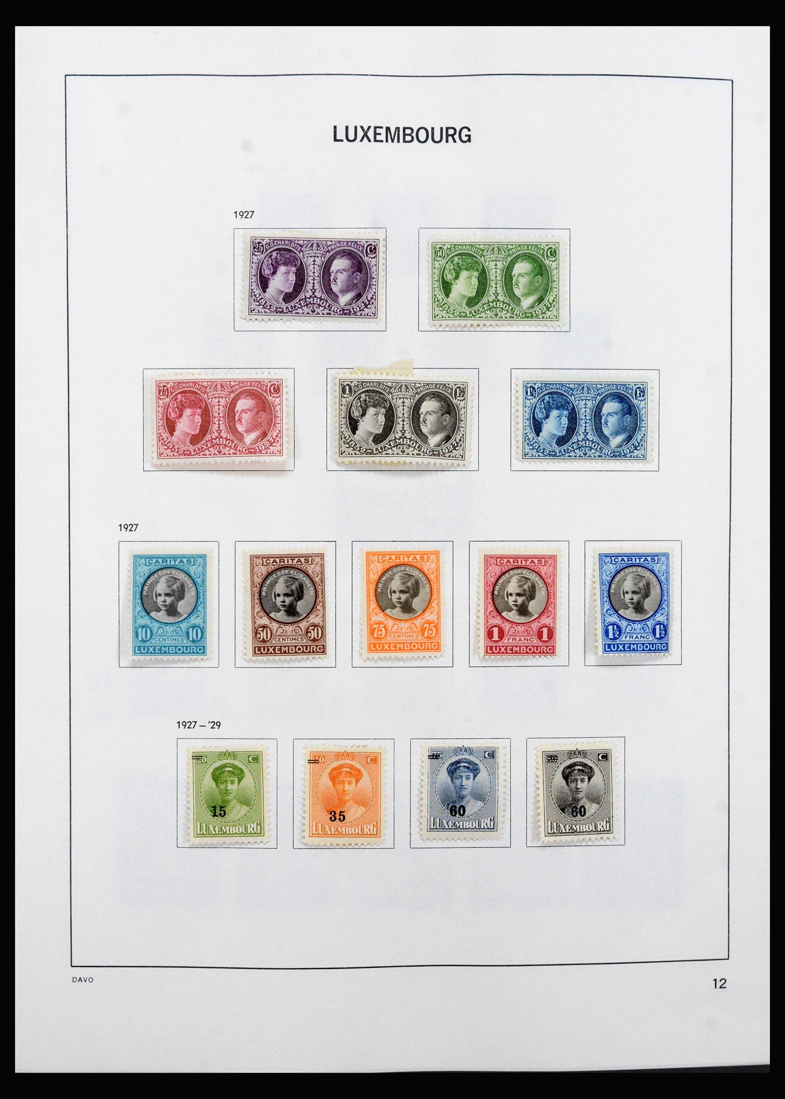 40421 0012 - Stamp collection 40421 Luxembourg 1852-1999.