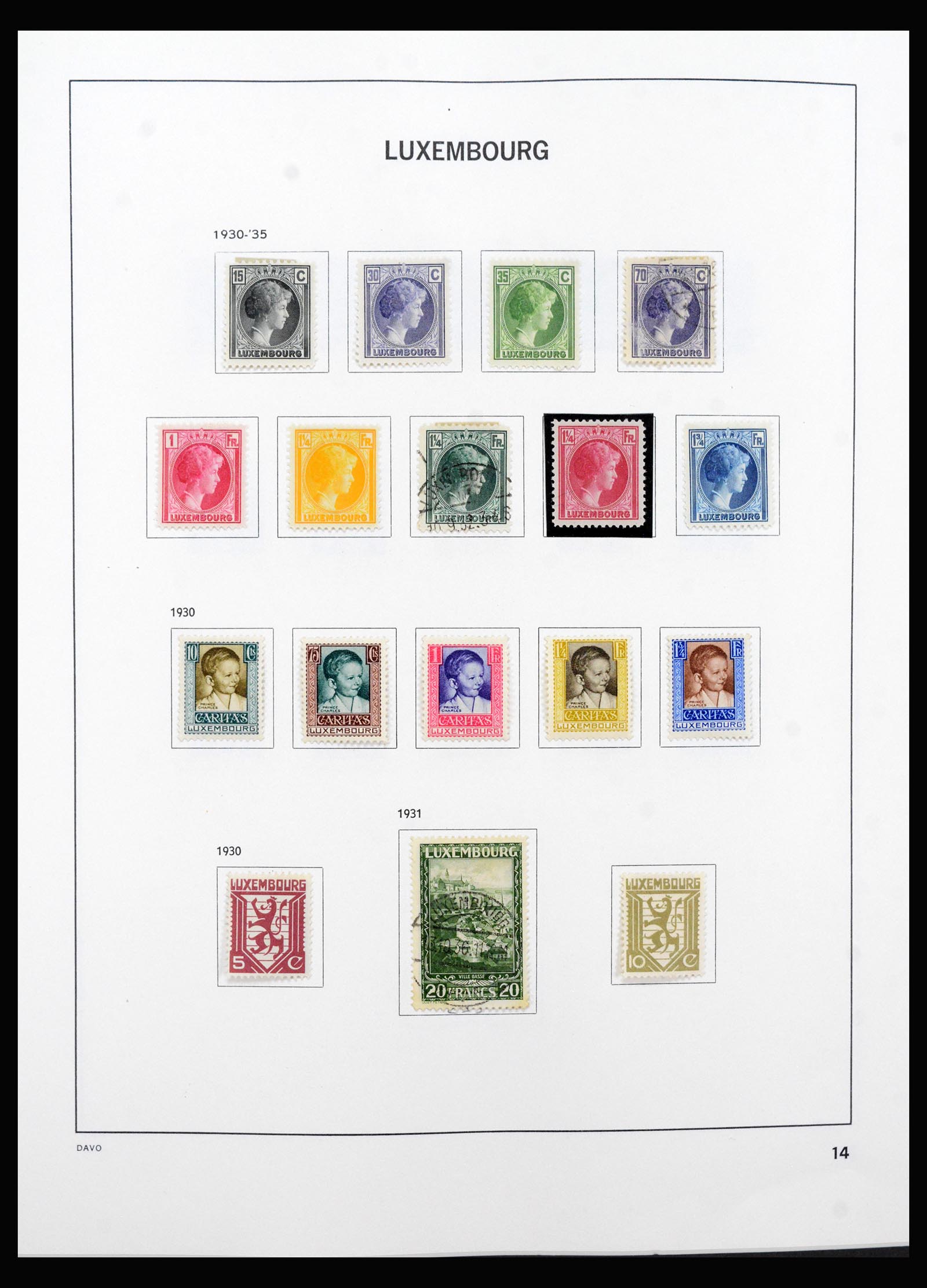 40421 0014 - Stamp collection 40421 Luxembourg 1852-1999.