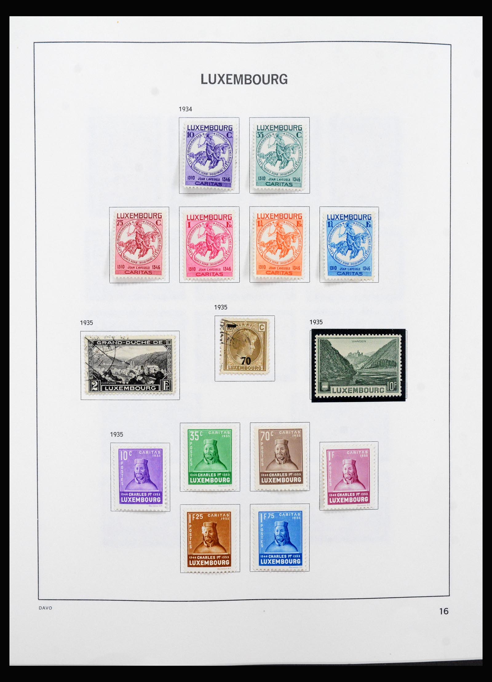 40421 0016 - Stamp collection 40421 Luxembourg 1852-1999.