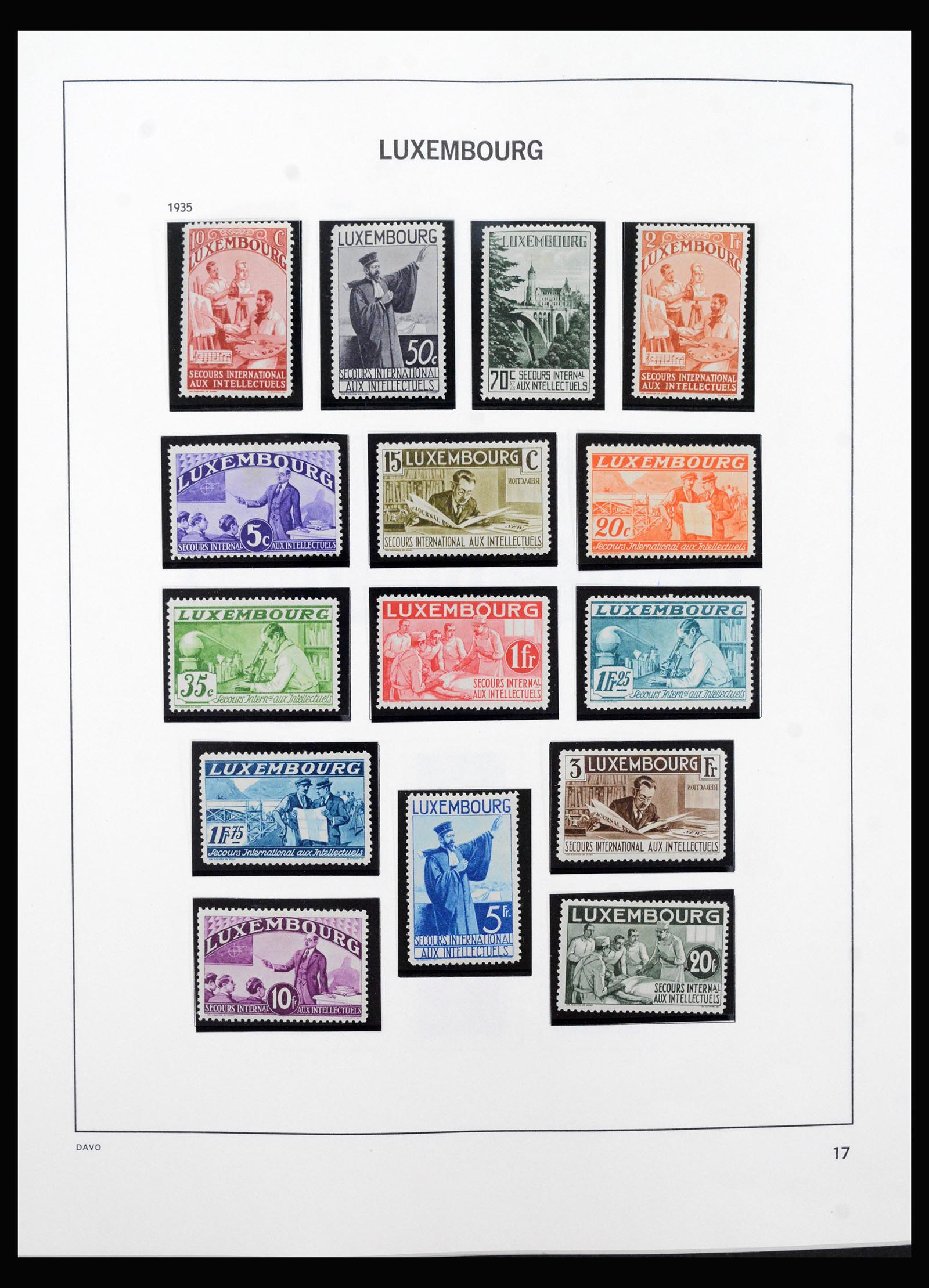 40421 0017 - Stamp collection 40421 Luxembourg 1852-1999.