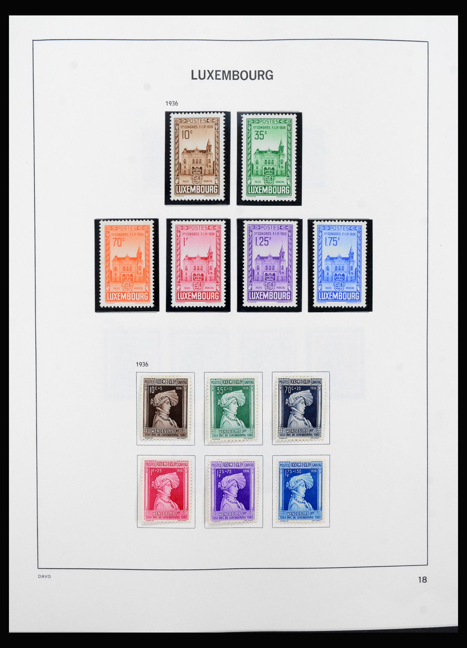 40421 0018 - Stamp collection 40421 Luxembourg 1852-1999.