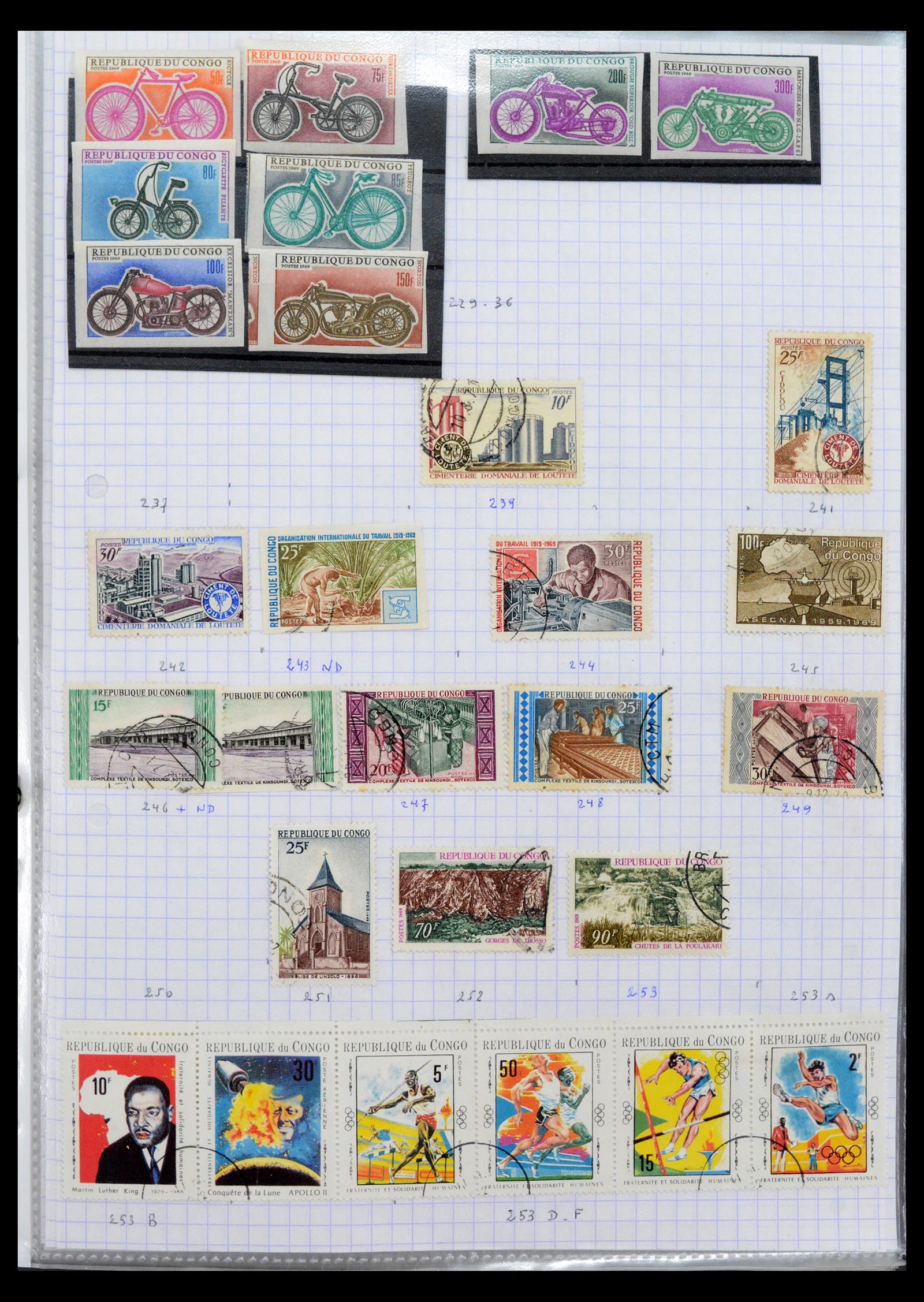 40423 0008 - Postzegel verzameling 40423 Franse koloniën 1880-1980.