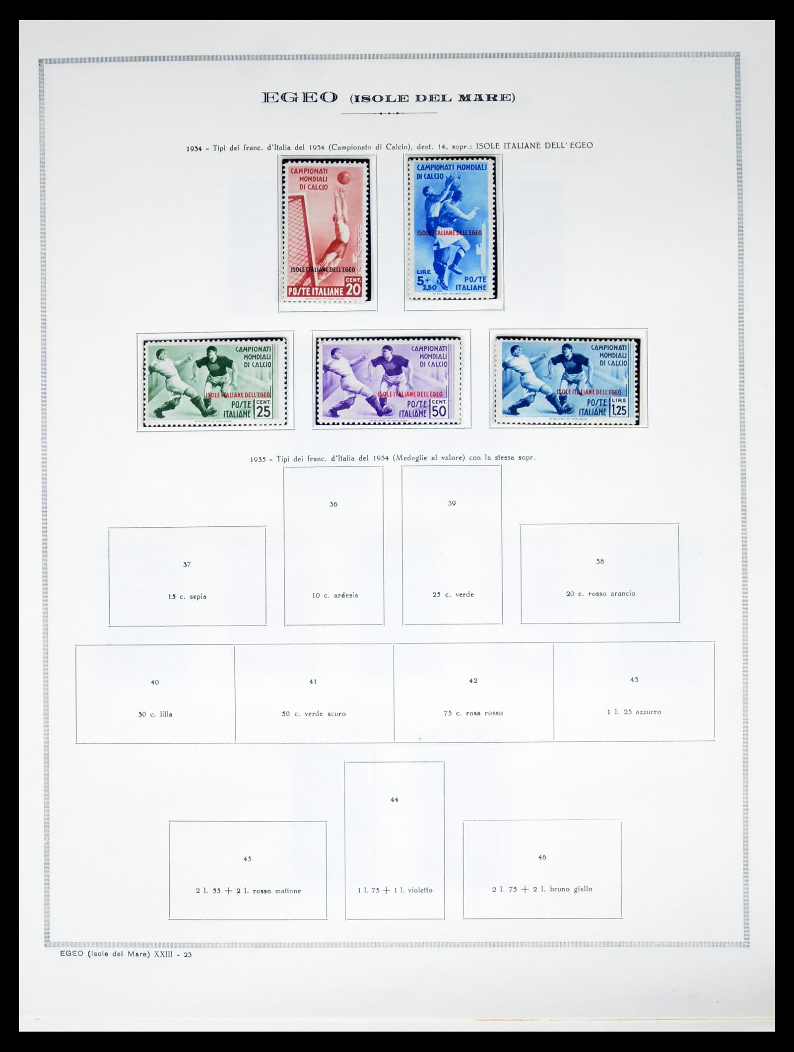 40425 0028 - Stamp collection 40425 Italian colonies 1893-1943.
