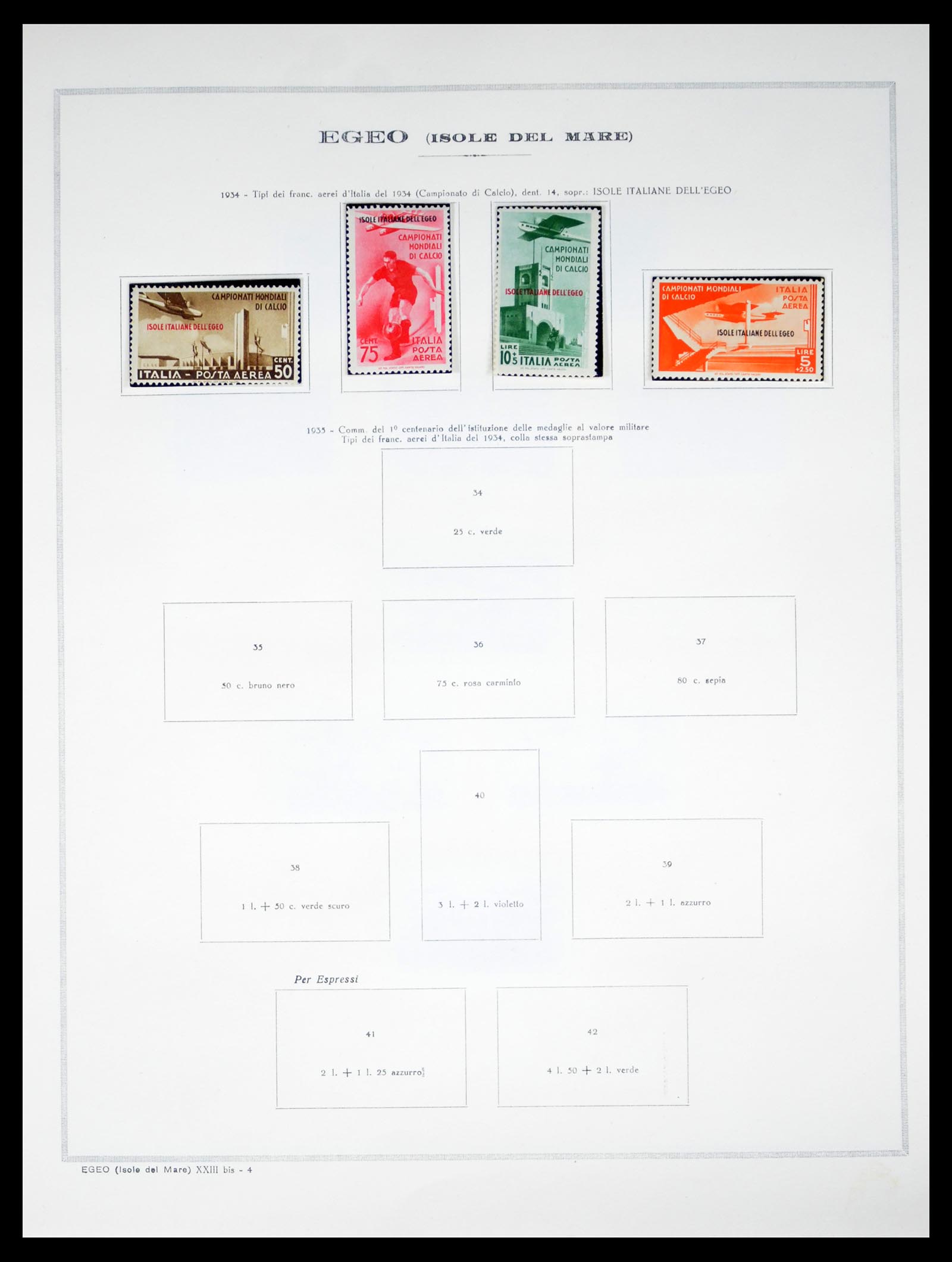 40425 0033 - Stamp collection 40425 Italian colonies 1893-1943.
