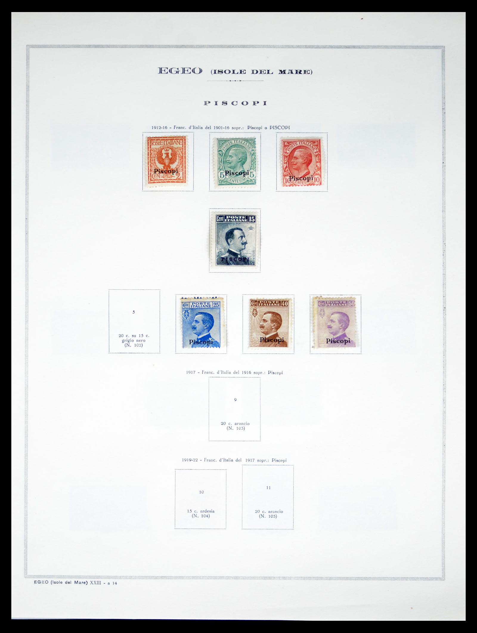 40425 0051 - Stamp collection 40425 Italian colonies 1893-1943.